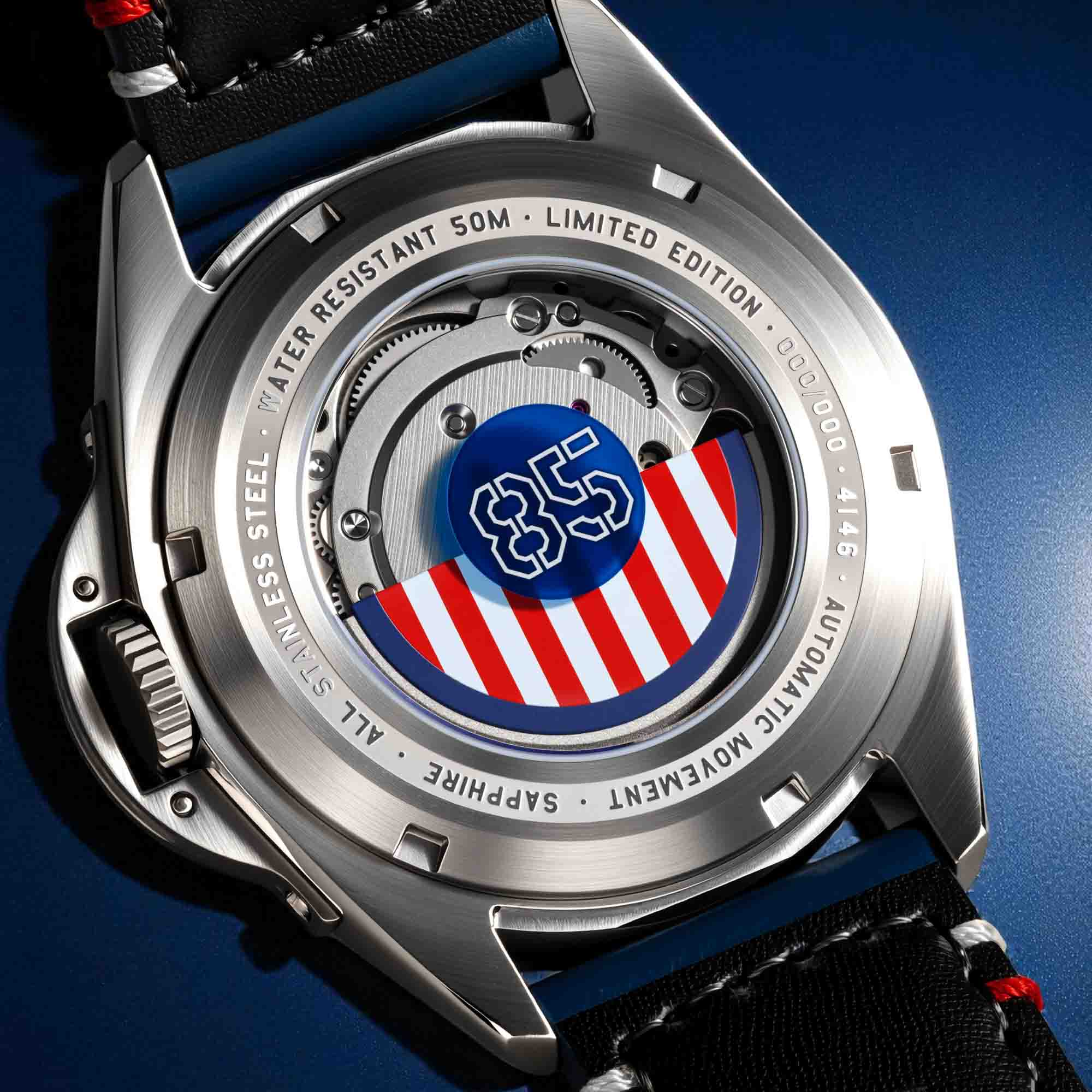AVI-8 P-51 Mustang Hitchcock Automatic 85th Anniversary Steel Ascent Limited Edition - Image 5