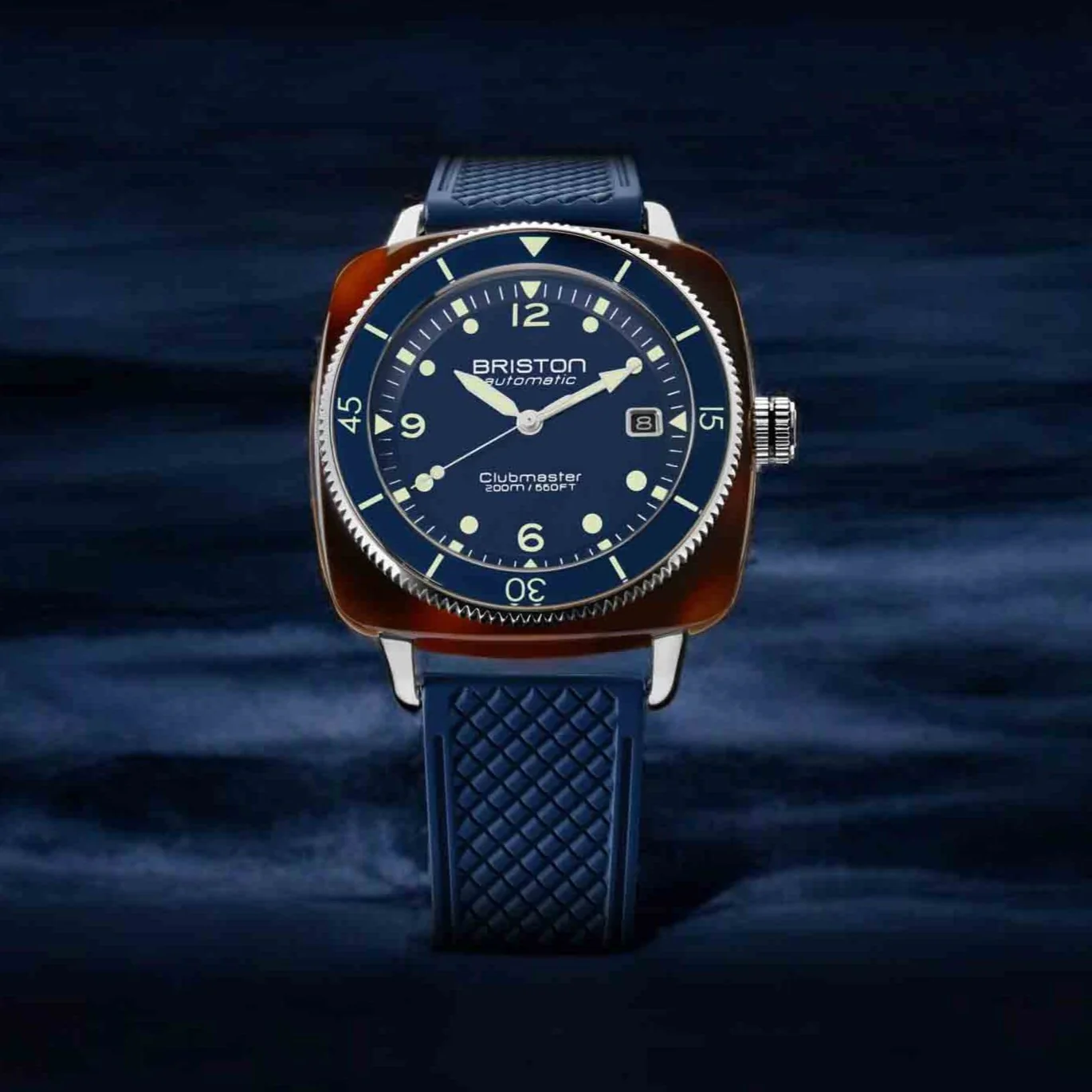 Briston Clubmaster Legend Automatic Diver Acetate Navy Blue - Image 8