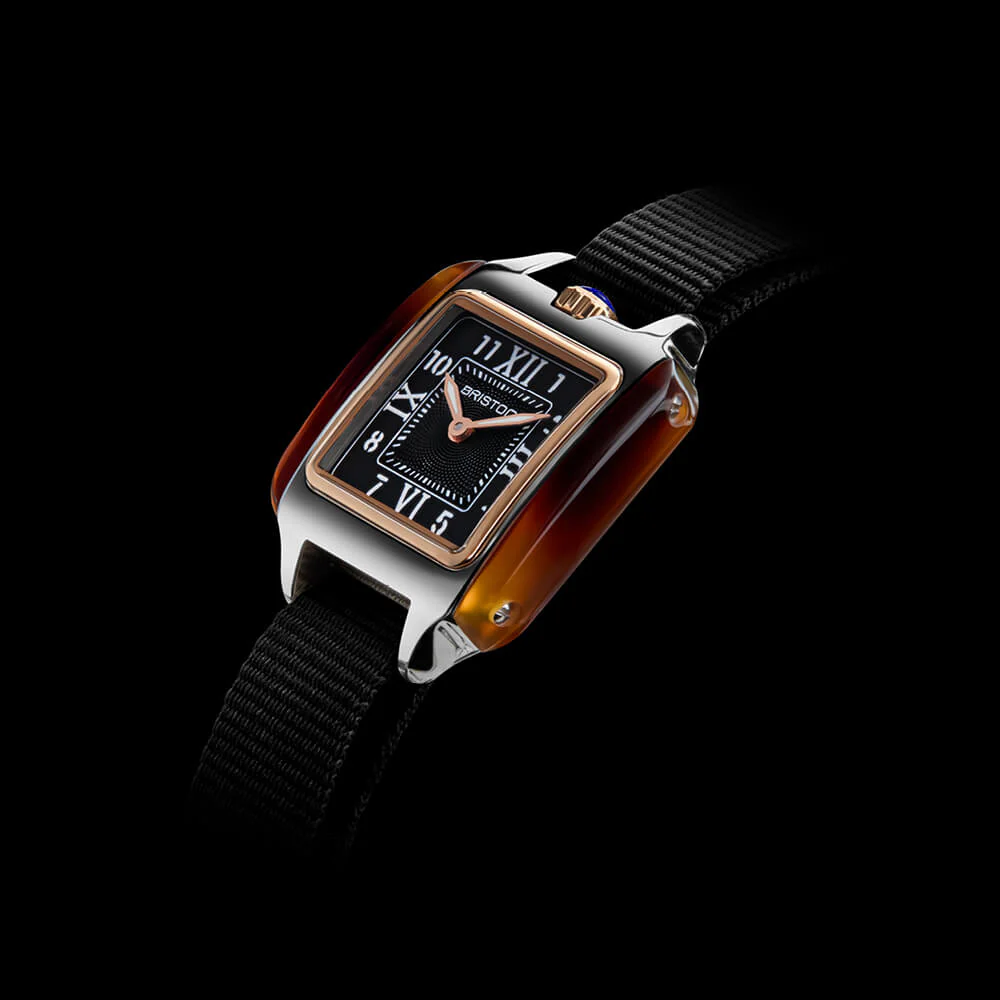 Briston Streamliner Kennedy HM 25 Rose Gold Tortoise Acetate Black - Image 5
