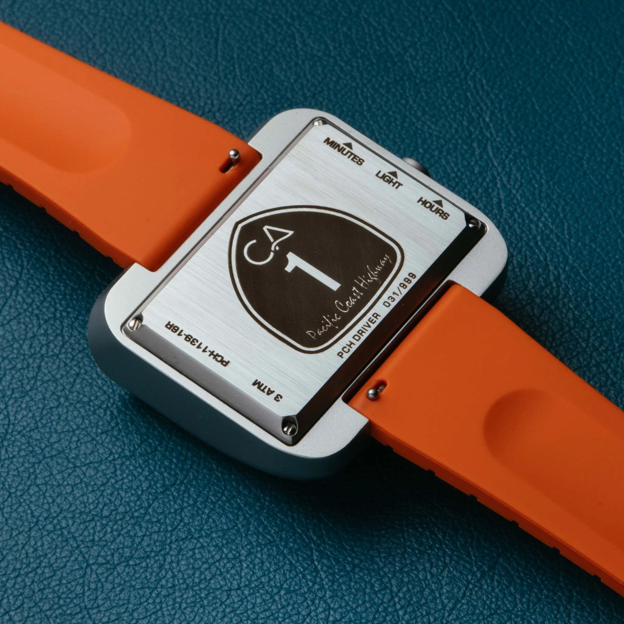 CA PCH Driver Jump Hour Brushed Silver Sunset Orange - Image 9