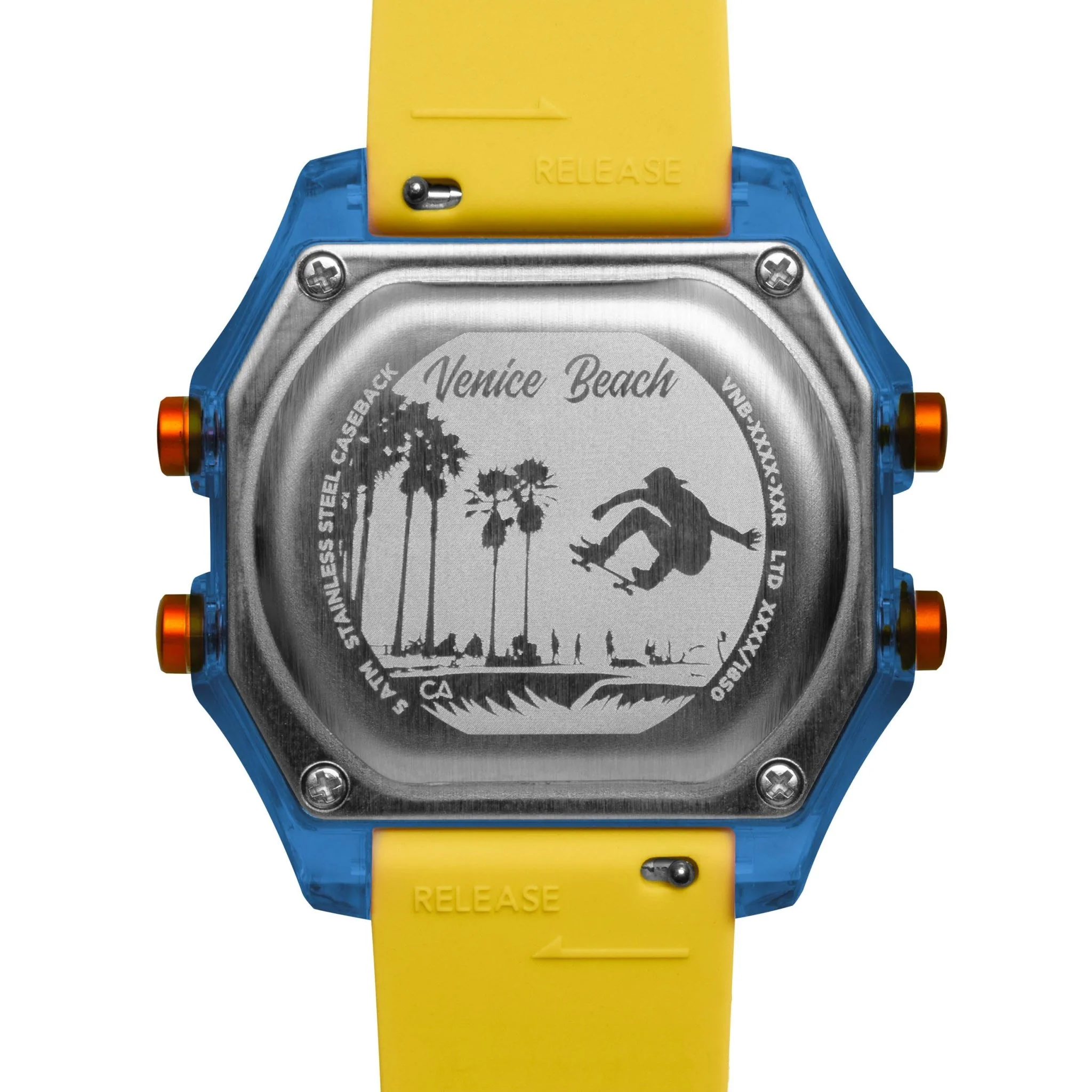 California Watch Co. Venice Beach Digital Blue Yellow - Image 3