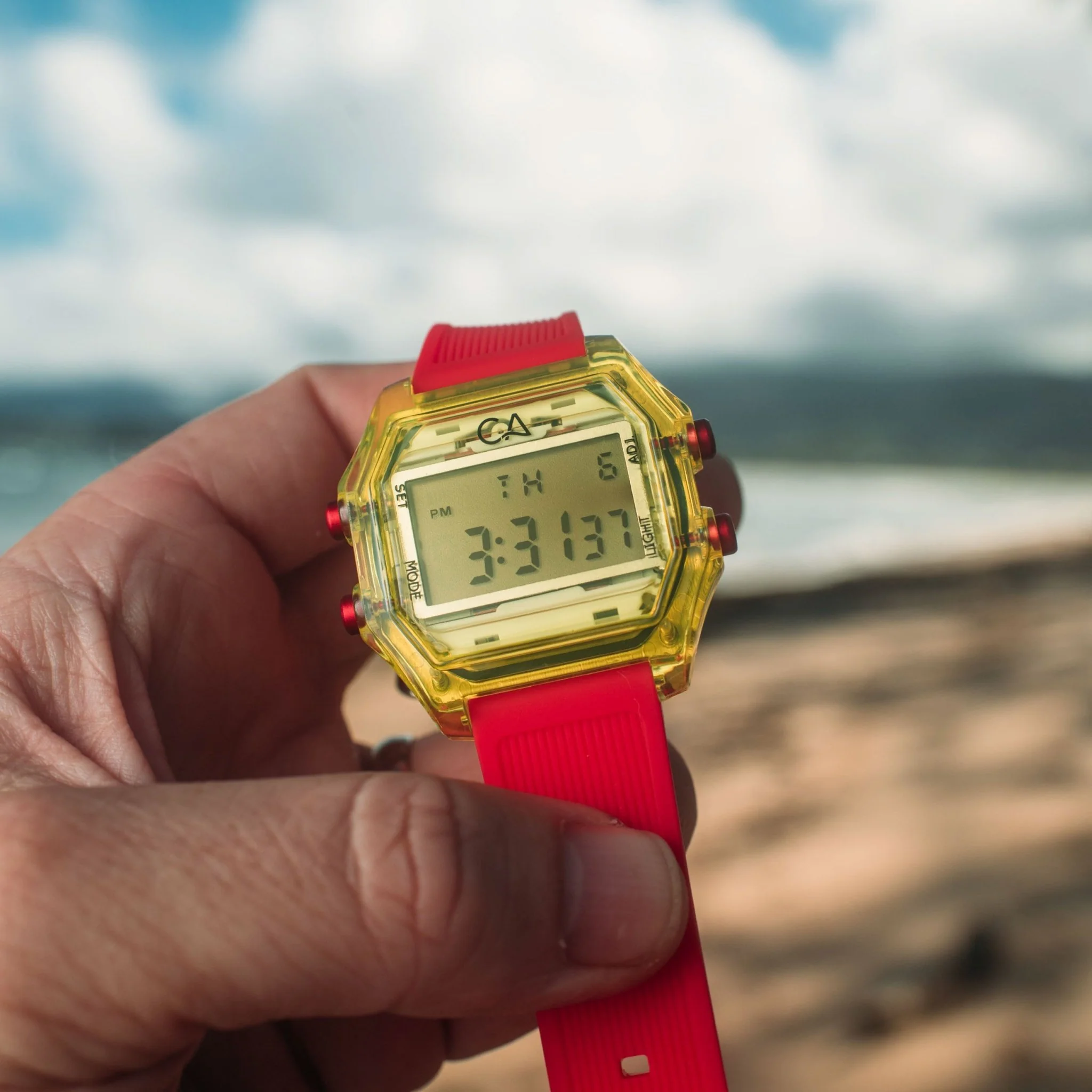 California Watch Co. Venice Beach Digital Yellow Red - Image 6
