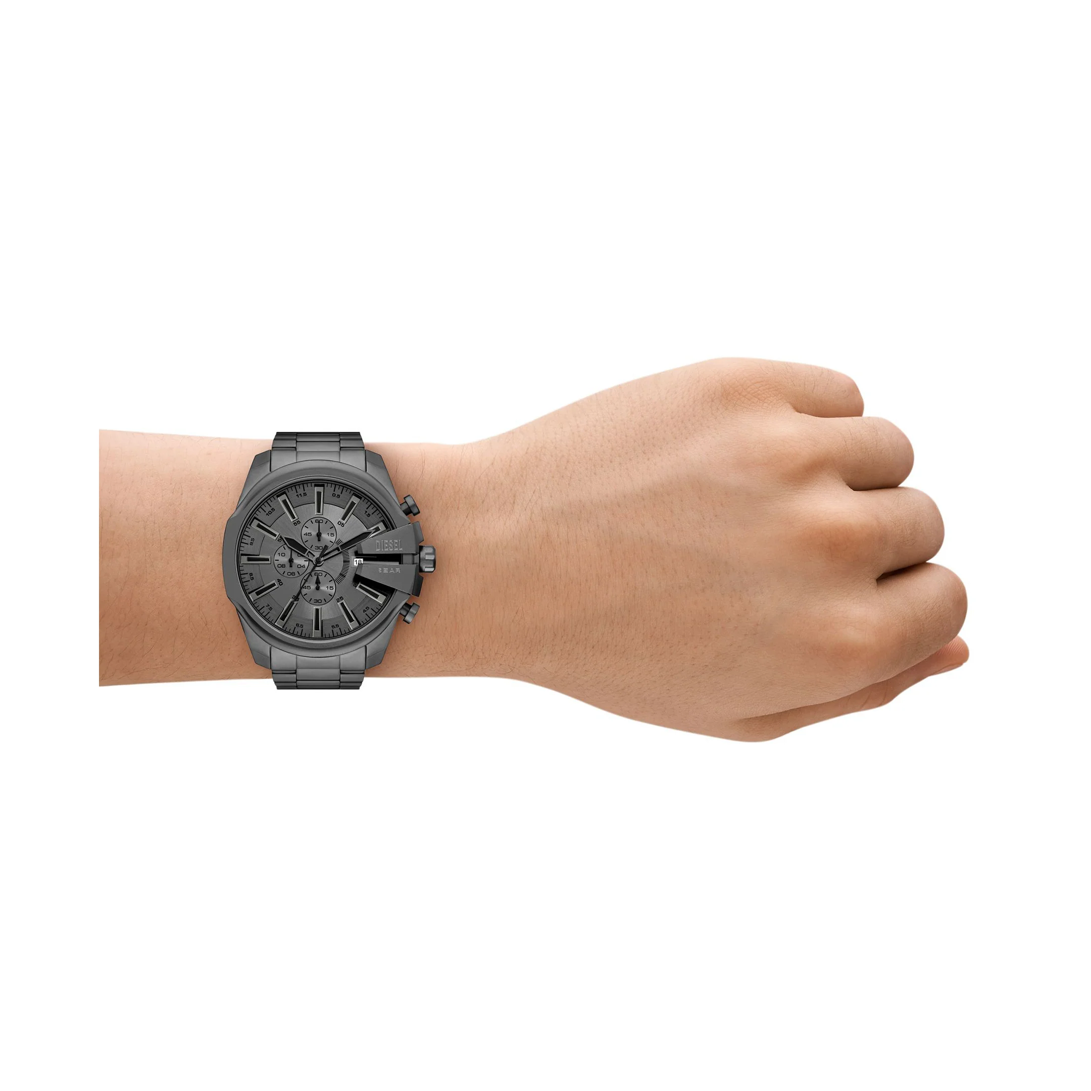 Diesel Mega Chief Slim Chrono Gunmetal SS - Image 2
