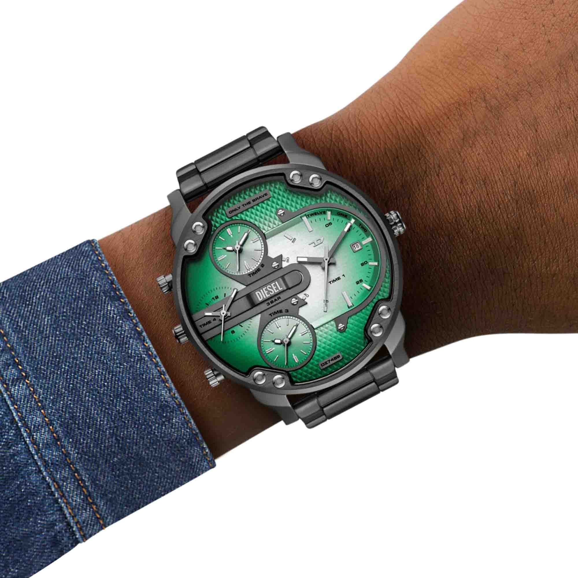 Diesel Mr. Daddy Slim Gunmetal Green SS - Image 2