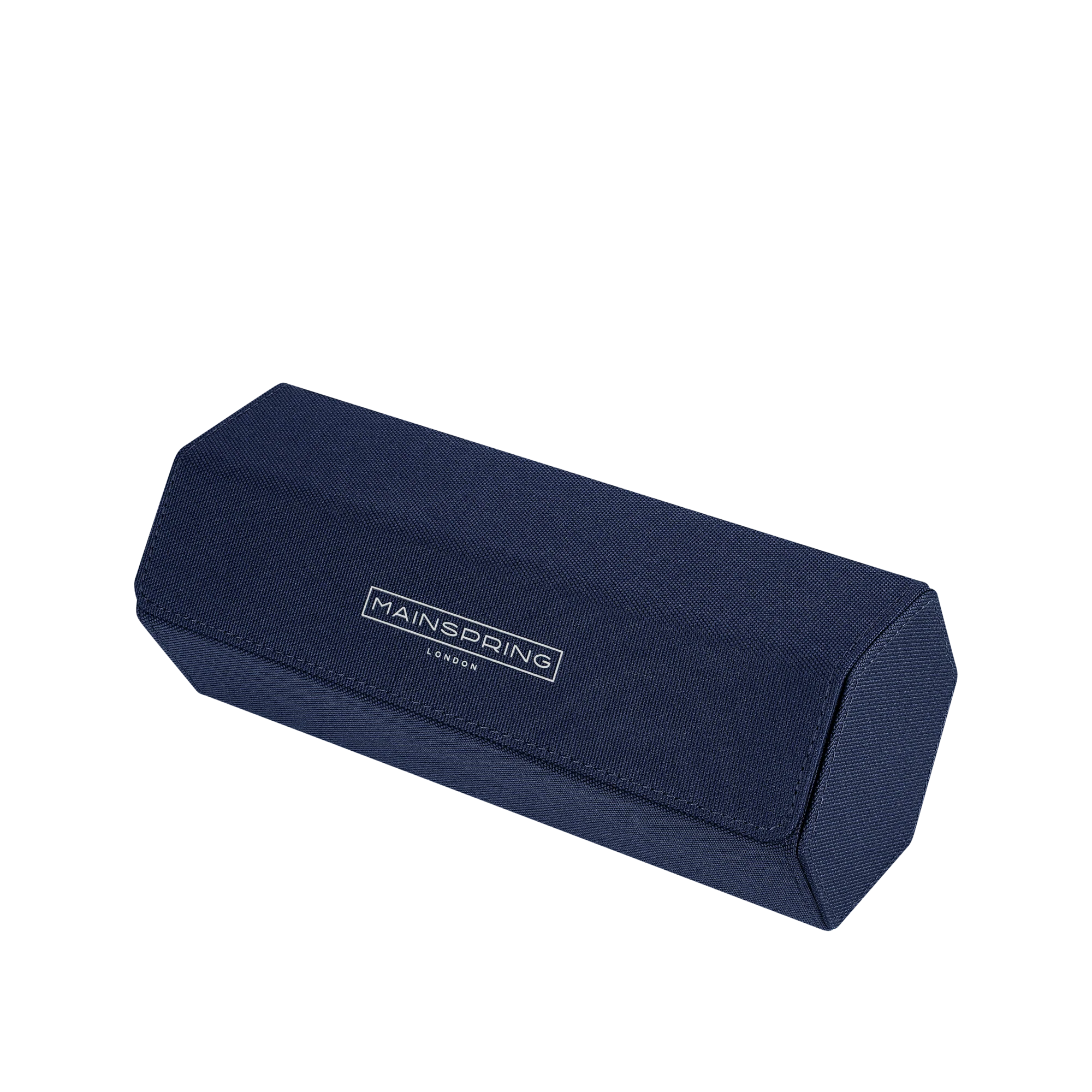 Mainspring Esagono 3-Slot Watch Roll Denim Blue - Image 4