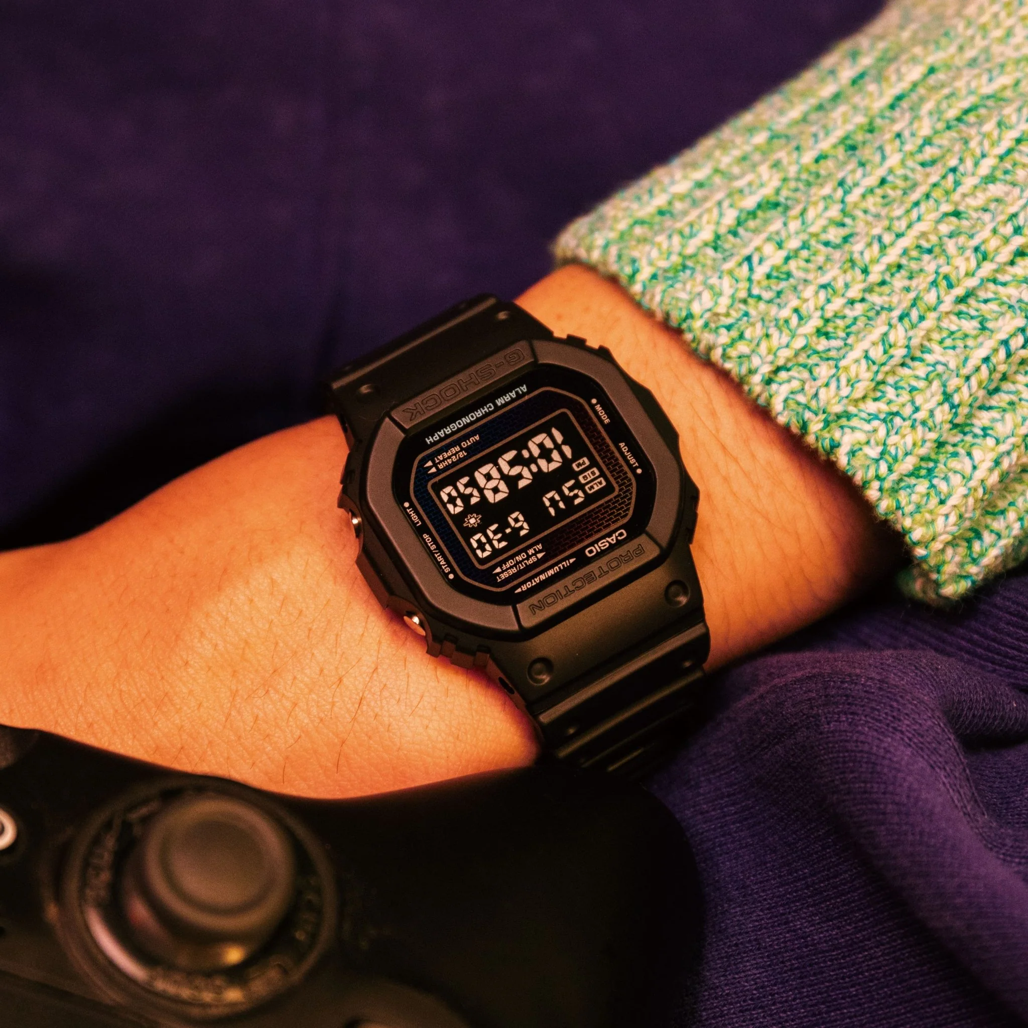 G-Shock DW5600 Rainbow Brick Wall Digital Black - Image 2