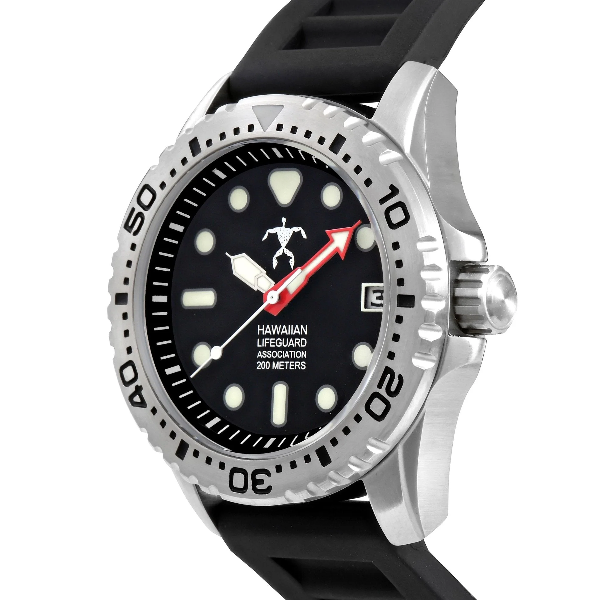 Hawaiian Lifeguard Association Silver Black + Blue Strap - Image 3