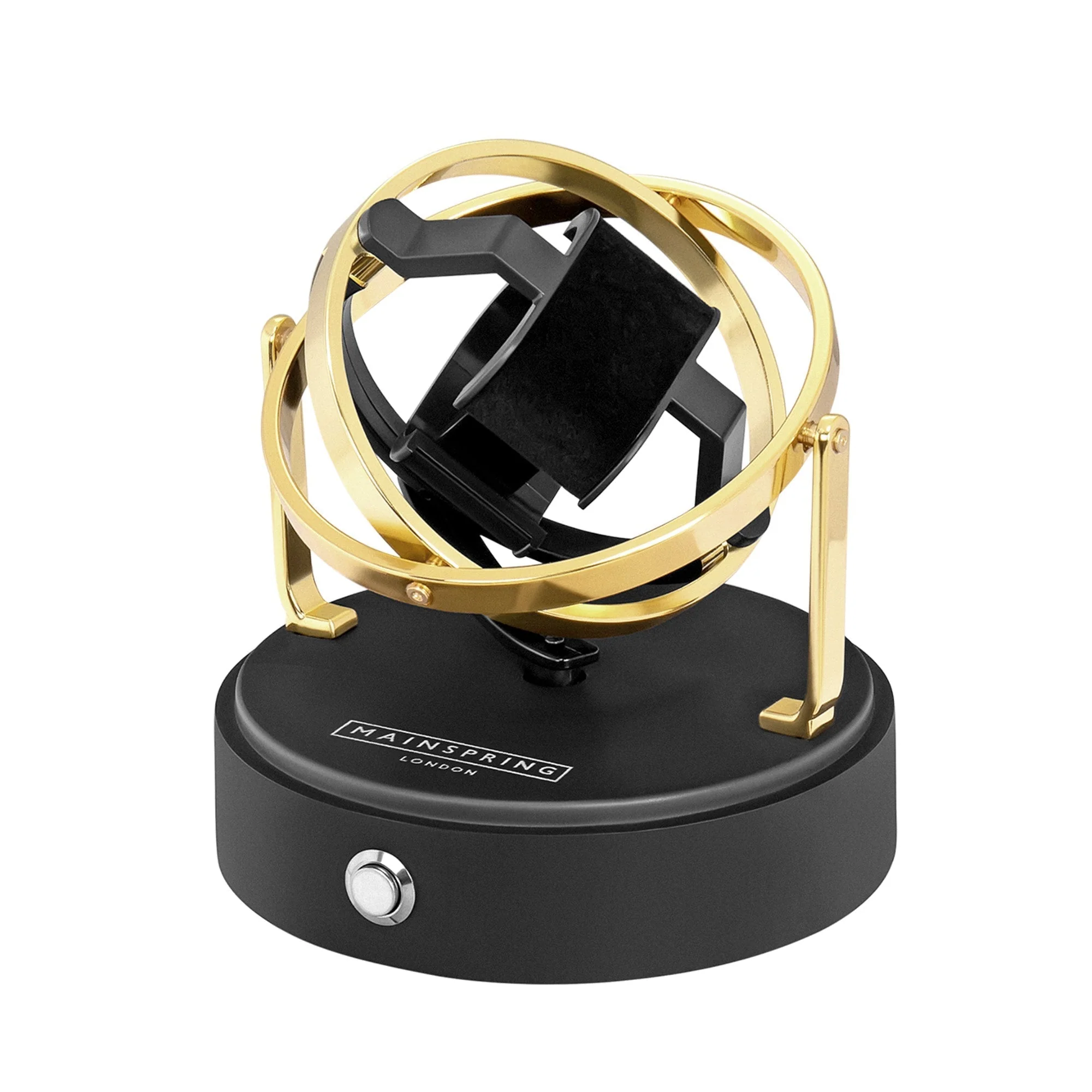 Mainspring Astronomy Gyroscope Watch Winder Gold Saturn - Image 6