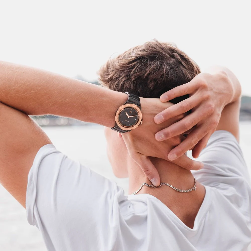Nove Trident Ultra Slim E005-02 Gunmetal Rose Gold - Image 4