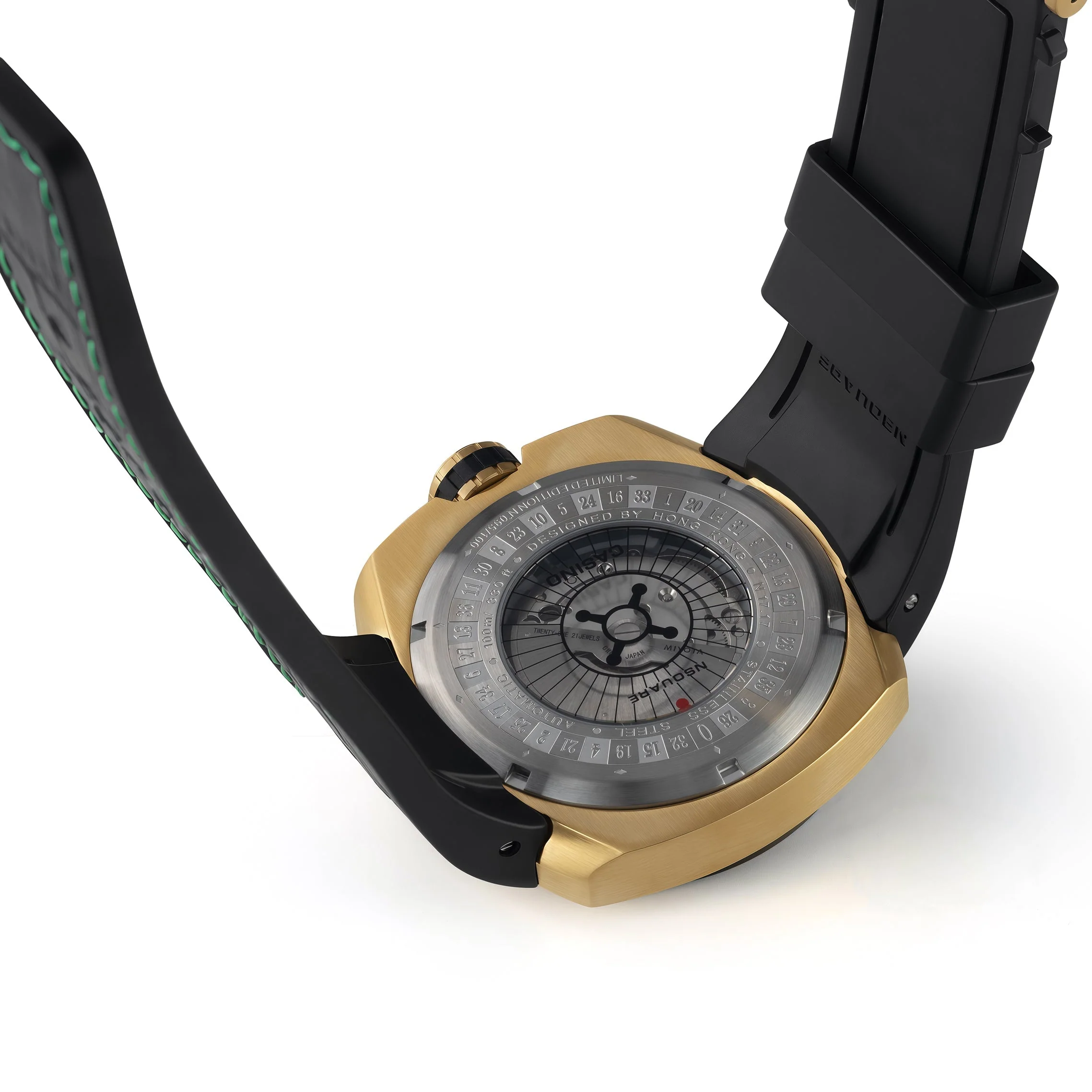 NSQUARE Casino Automatic 51mm N17.17 Black Gold Limited Edition - Image 6