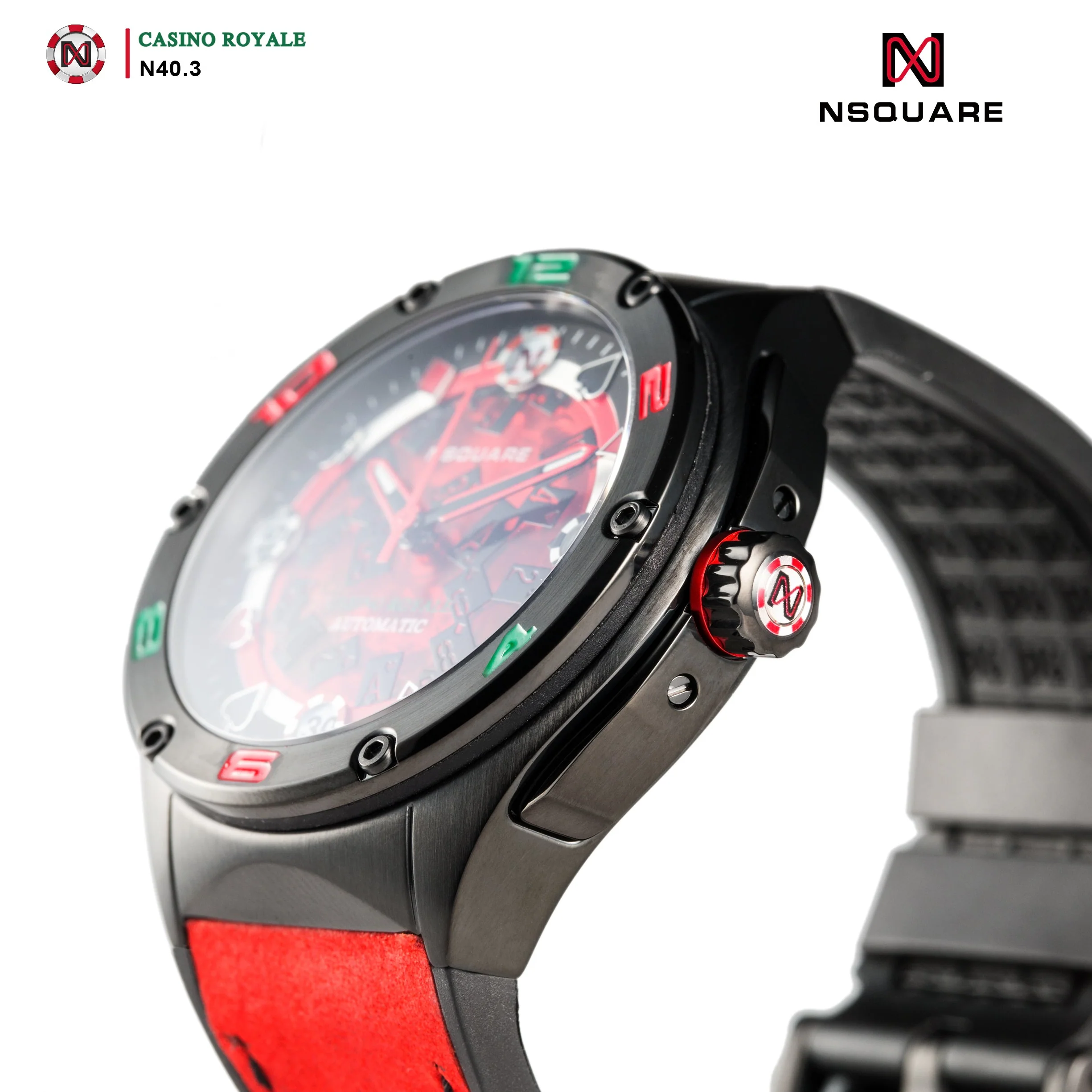 Nsquare Casino Royale Automatic 45mm Red Limited Edition - Image 5