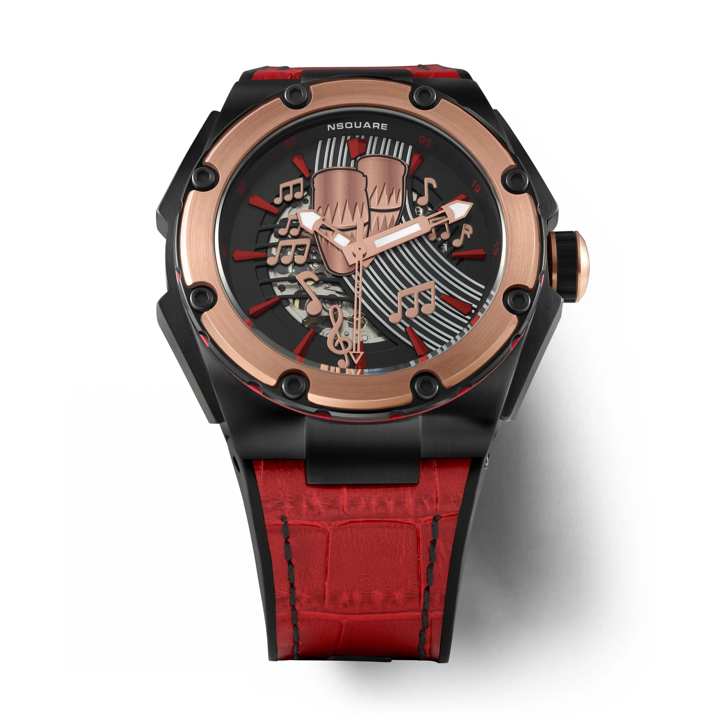 Nsquare x Polanco Maestro Series Automatic 46mm Red Limited Edition - Image 5