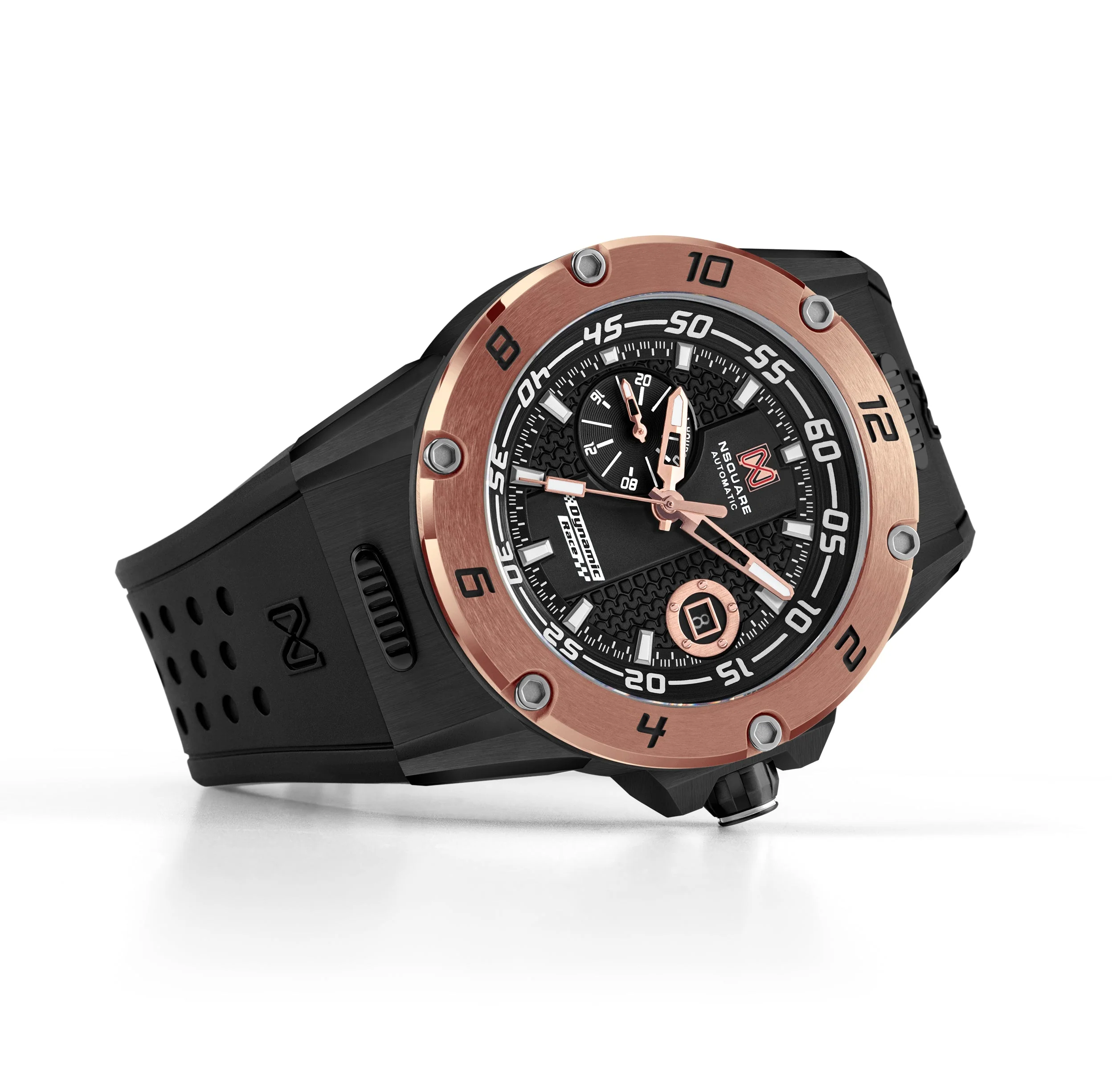 Nsquare Dynamic Race Automatic 44mm Black Rose Gold - Image 2
