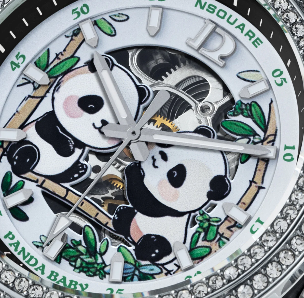 Nsquare Panda Baby N46.2 Automatic Black Green* - Image 2