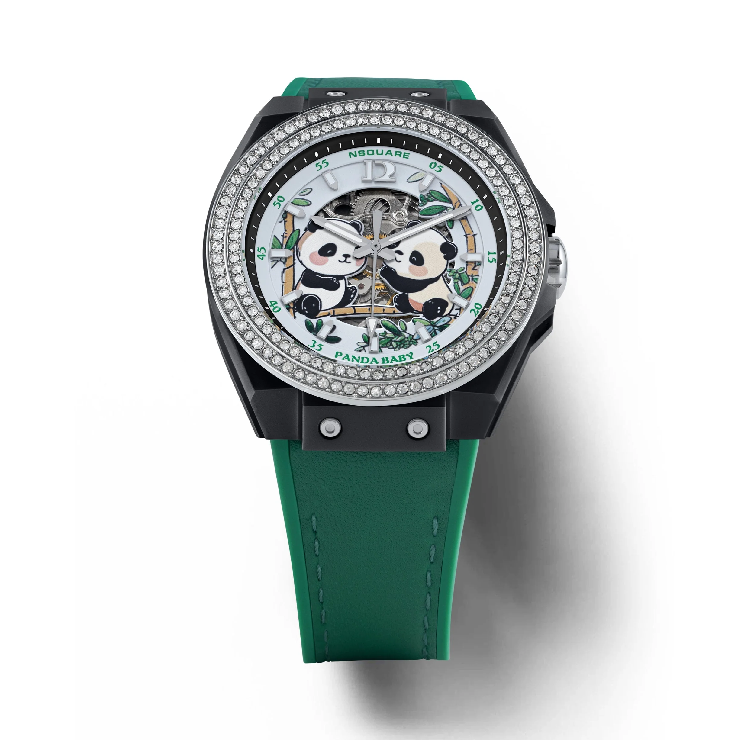 Nsquare Panda Baby N46.2 Automatic Black Green* - Image 4