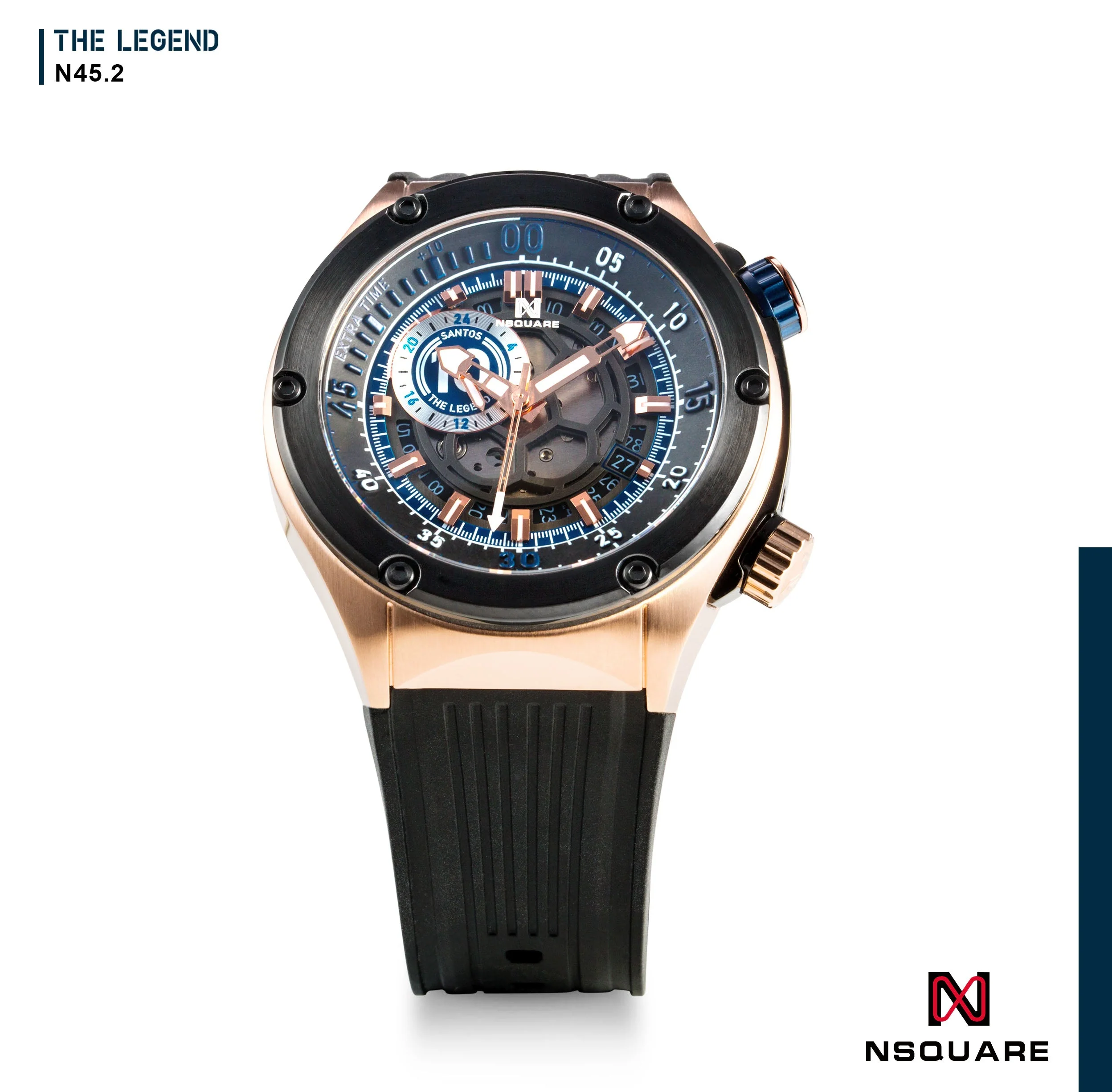 Nsquare The Legend Automatic 45mm Rose Gold Black Limited Edition - Image 2