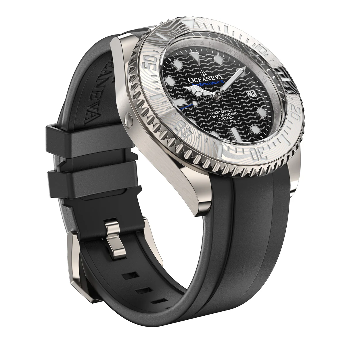 Oceaneva 6000m Deep Marine Explorer VI Grade 5 Titanium Automatic Black Limited Edition - Image 11