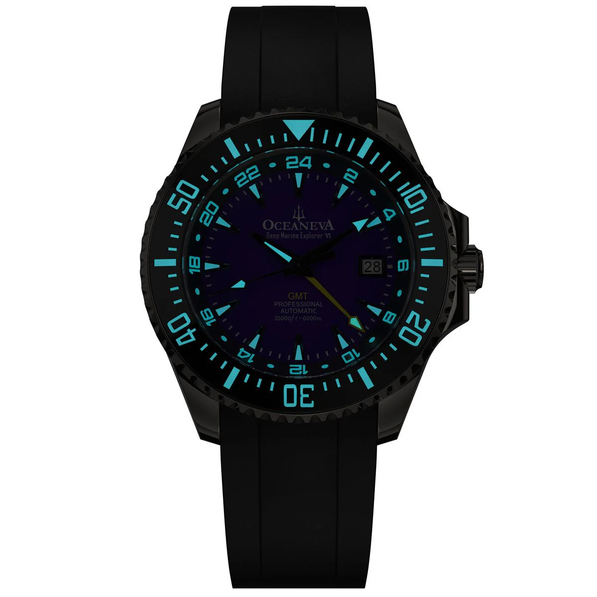 Oceaneva 6000m Marine Explorer VI GMT Automatic Dive Grade 5 Titanium Purple Limited Edition - Image 13