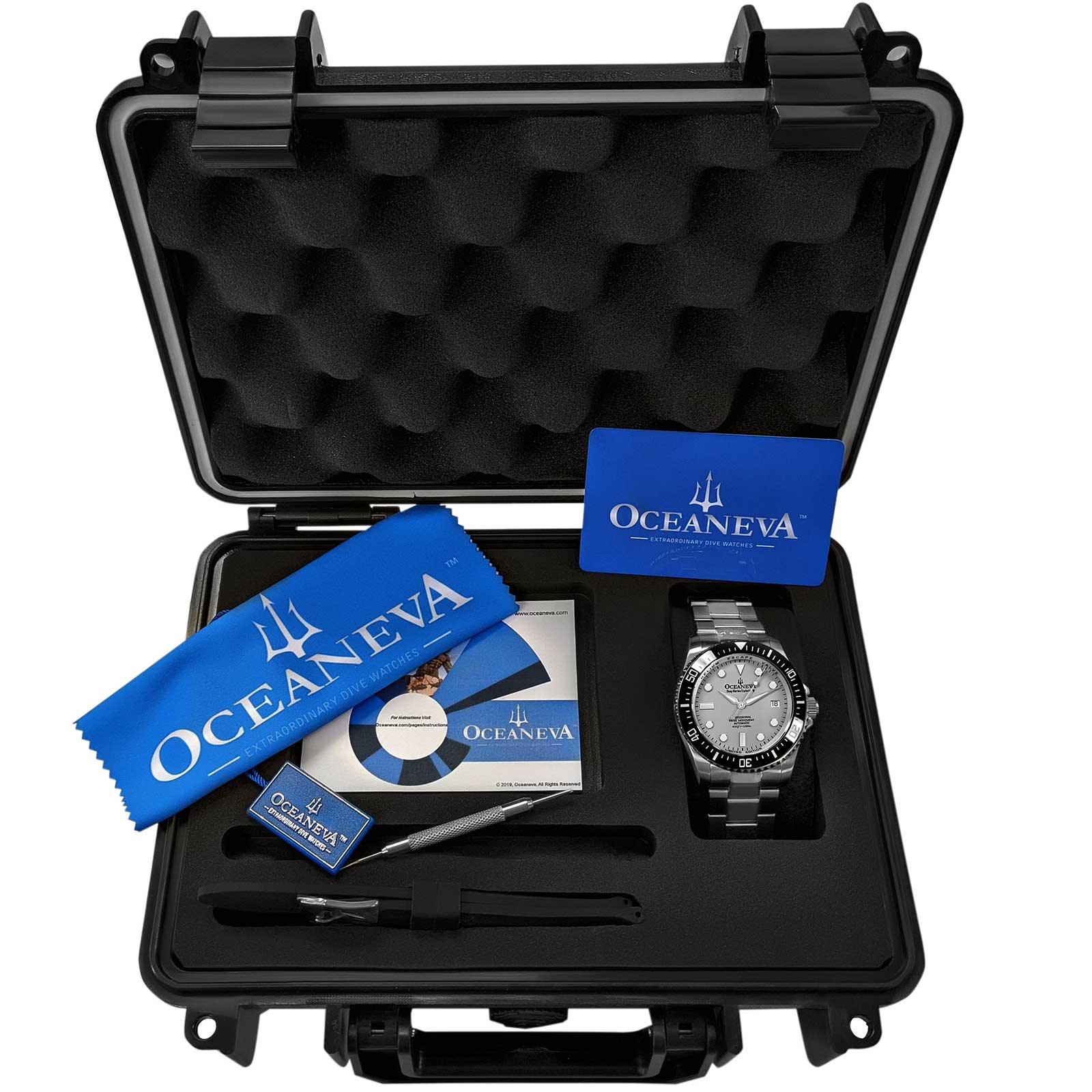 Oceaneva Deep Marine Explorer II Automatic 1250M Pro Diver Gray Limited Edition - Image 15