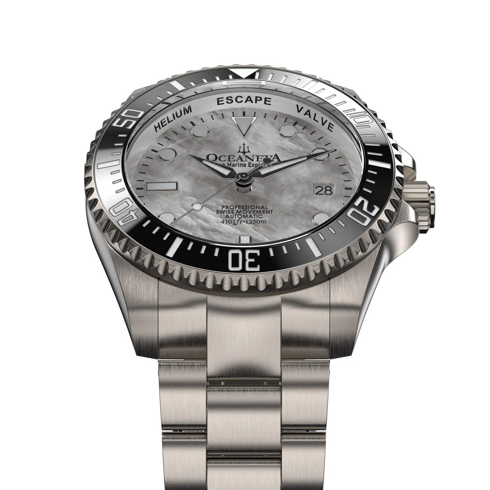 Oceaneva Titanium Deep Marine Explorer II Automatic Mother of Pearl Limited Edition - Image 3