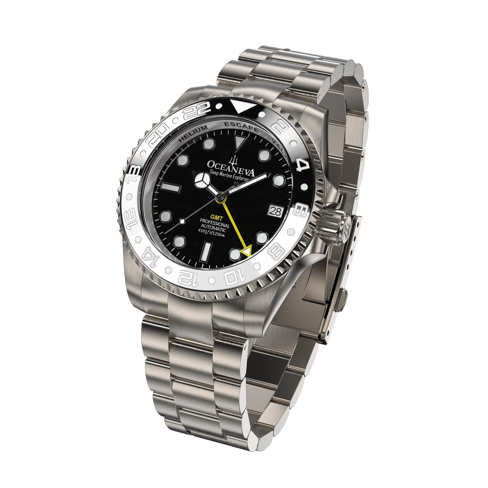 Oceaneva Titanium Deep Marine Explorer GMT Automatic 1250M Black - Image 8