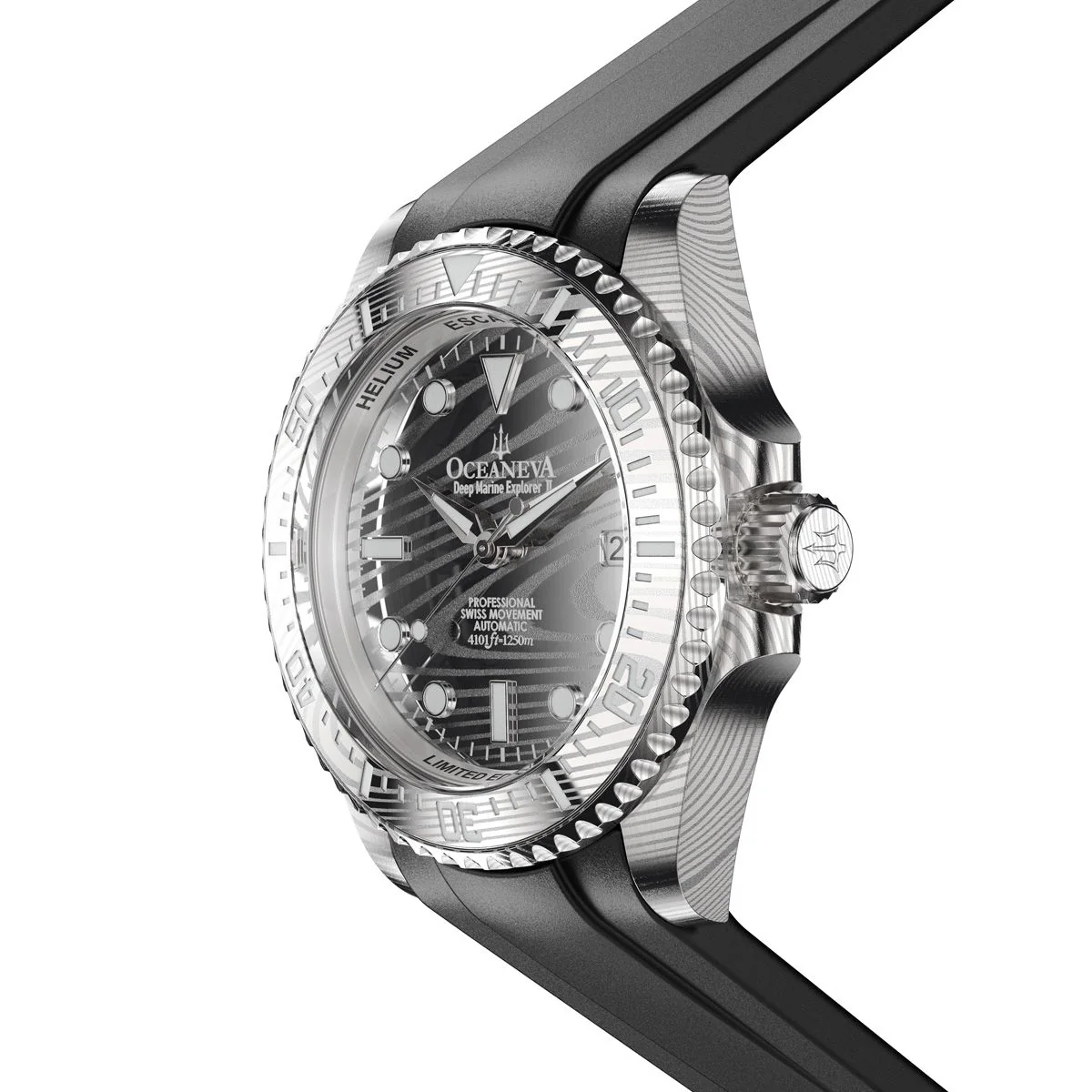 Oceaneva Deep Marine Explorer II Damascus Steel Limited Edition - Image 8