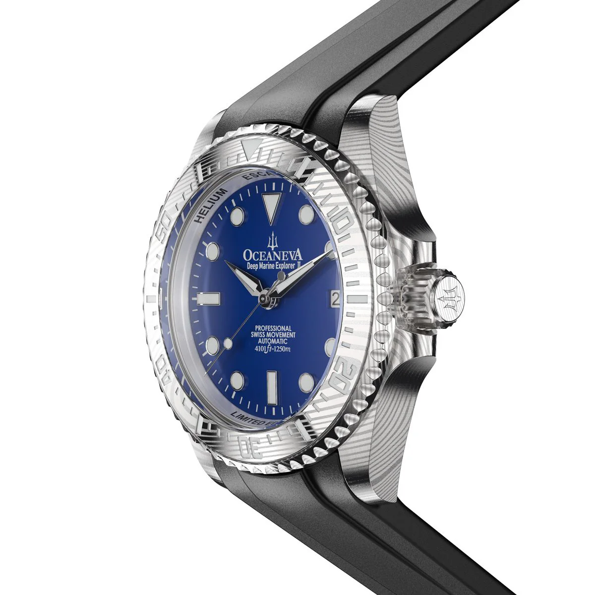 Oceaneva Deep Marine Explorer II Damascus Blue Limited Edition - Image 12