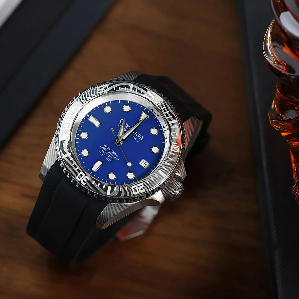 Oceaneva Deep Marine Explorer II Damascus Blue Limited Edition - Image 9