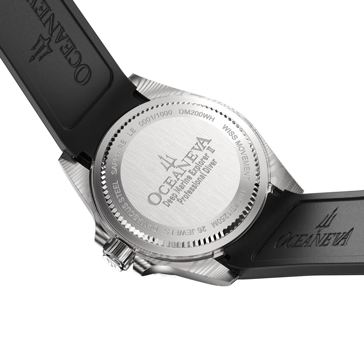 Oceaneva Deep Marine Explorer II Damascus White Black Limited Edition - Image 5