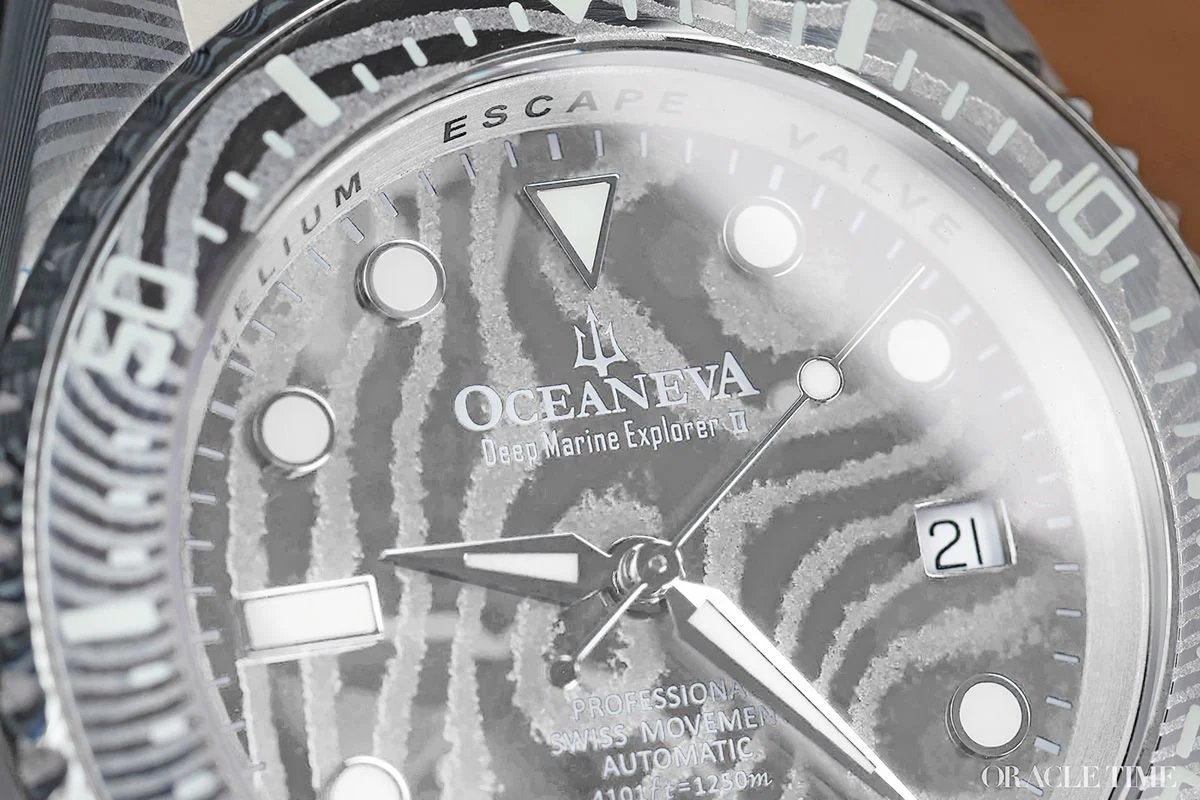 Oceaneva Deep Marine Explorer II Damascus Silver White Limited Edition - Image 10