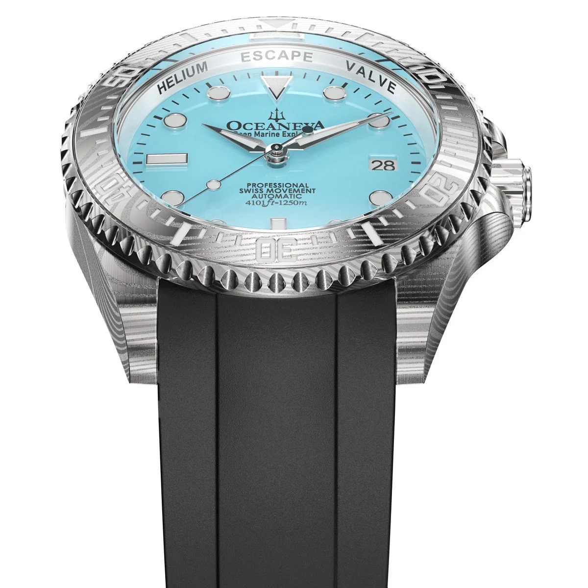 Oceaneva Deep Marine Explorer II Damascus Sky Blue Limited Edition - Image 14