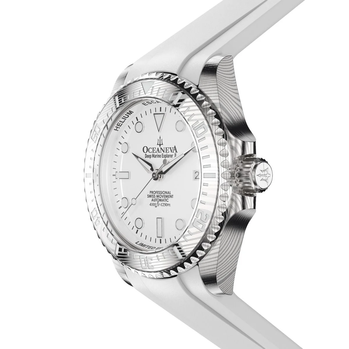 Oceaneva Deep Marine Explorer II Damascus All White Limited Edition - Image 12