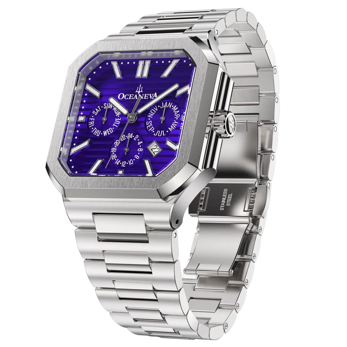 Oceaneva Tenuis Automatic Thin Calendar Purple - Image 2