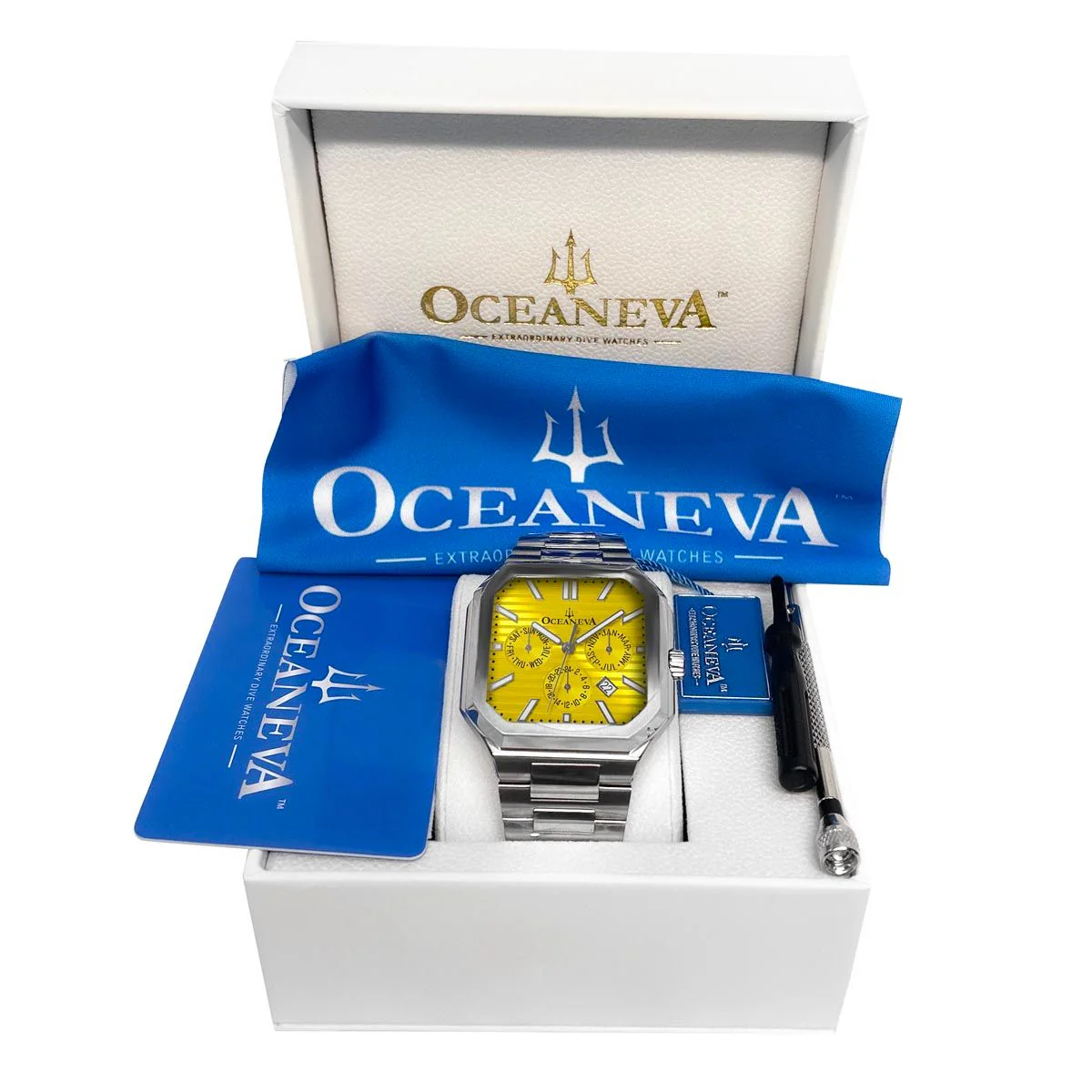 Oceaneva Tenuis Automatic Thin Calendar Yellow - Image 15
