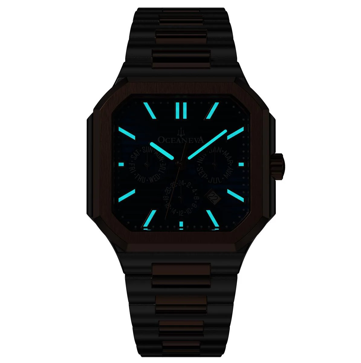 Oceaneva Tenuis Automatic Thin Calendar Blue Rose Gold - Image 14