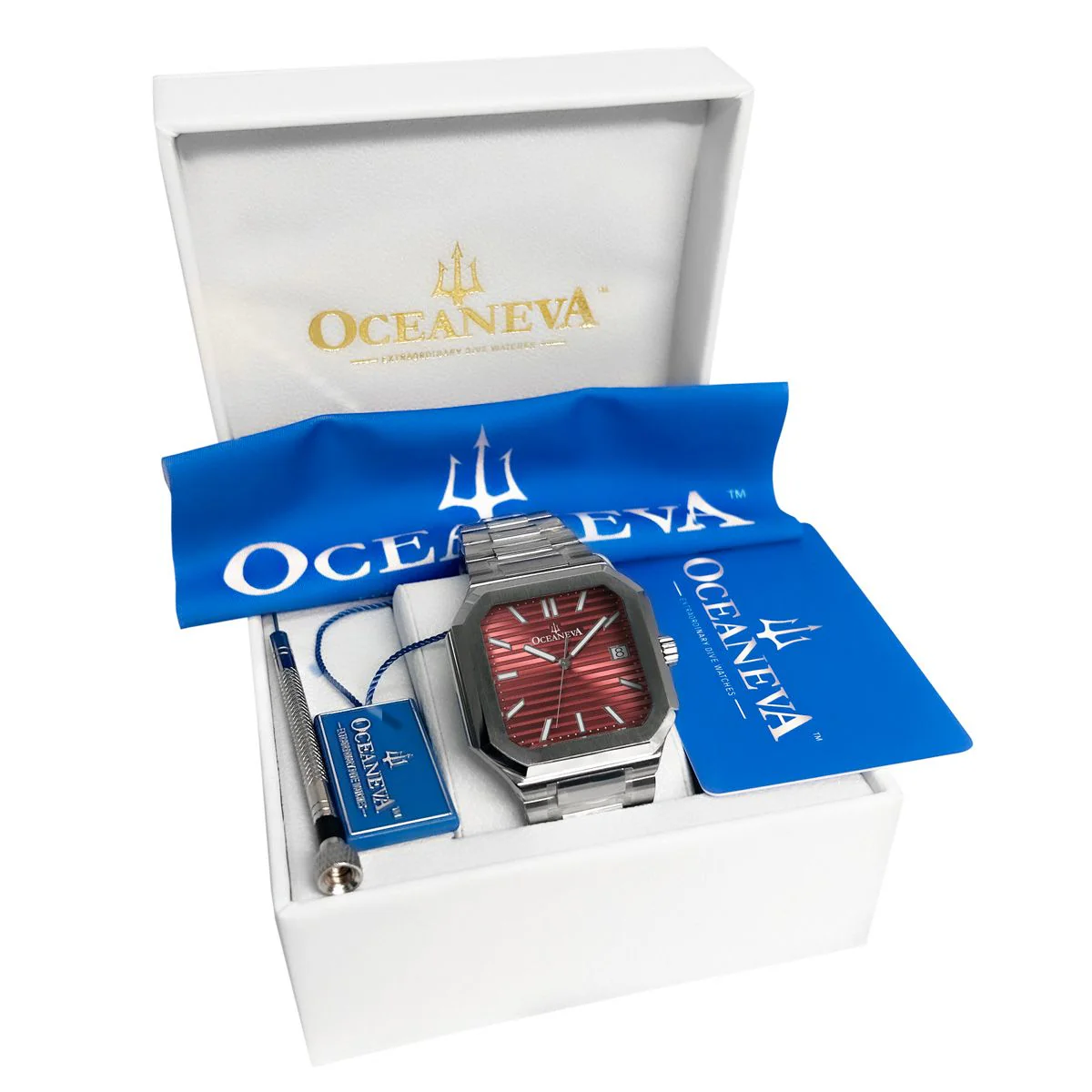 Oceaneva Tenuis Ultra‑Thin Swiss Automatic Burgundy - Image 22