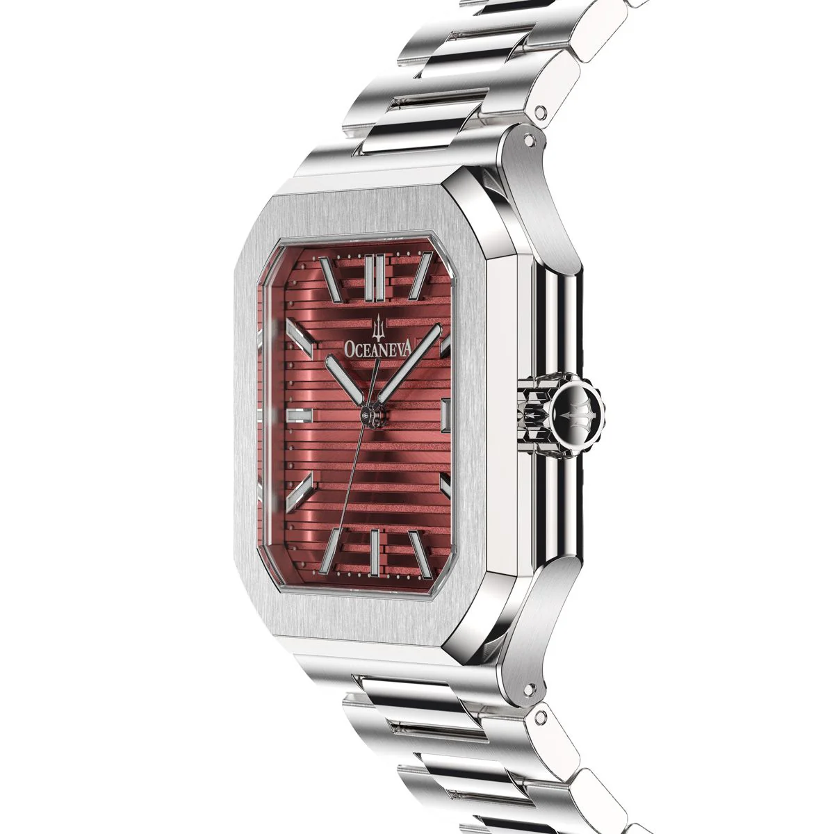 Oceaneva Tenuis Ultra‑Thin Swiss Automatic Burgundy - Image 5
