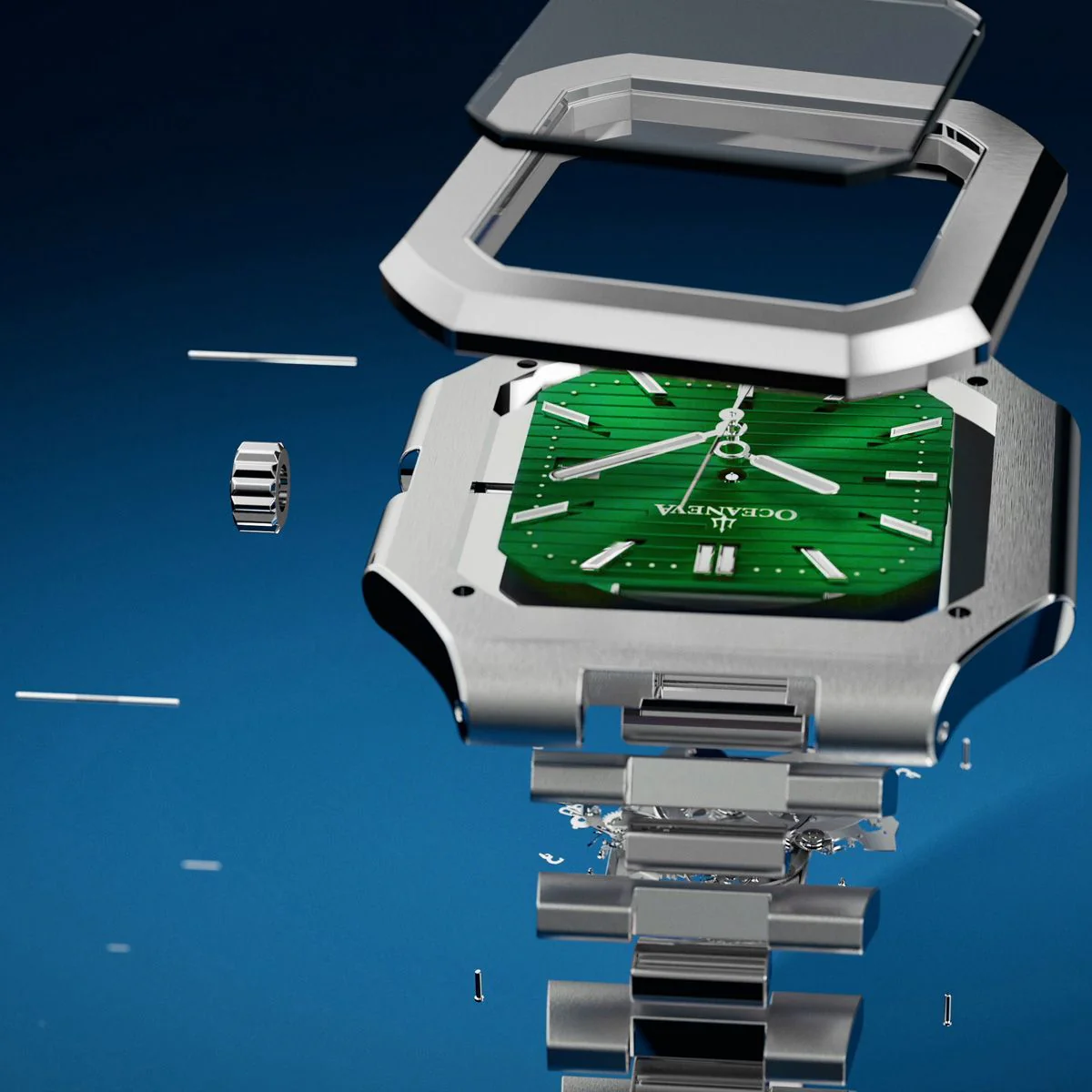 Oceaneva Tenuis Ultra‑Thin Swiss Automatic Green - Image 6