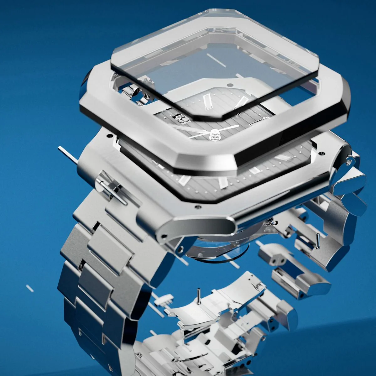 Oceaneva Tenuis Ultra‑Thin Swiss Automatic Silver - Image 2