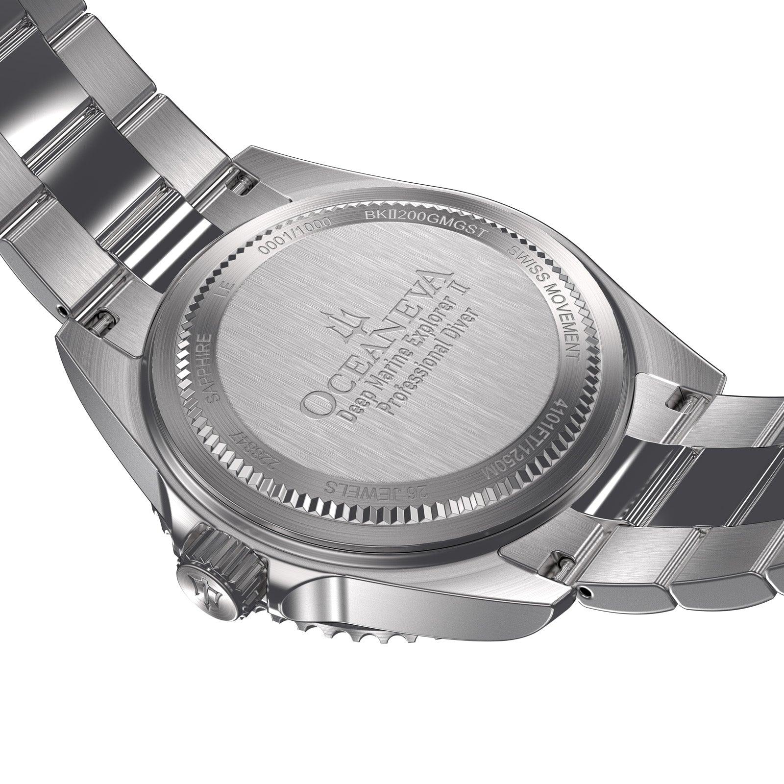 Oceaneva Deep Marine Explorer II Automatic 1250M Pro Diver Gunmetal Gray Limited Edition - Image 8