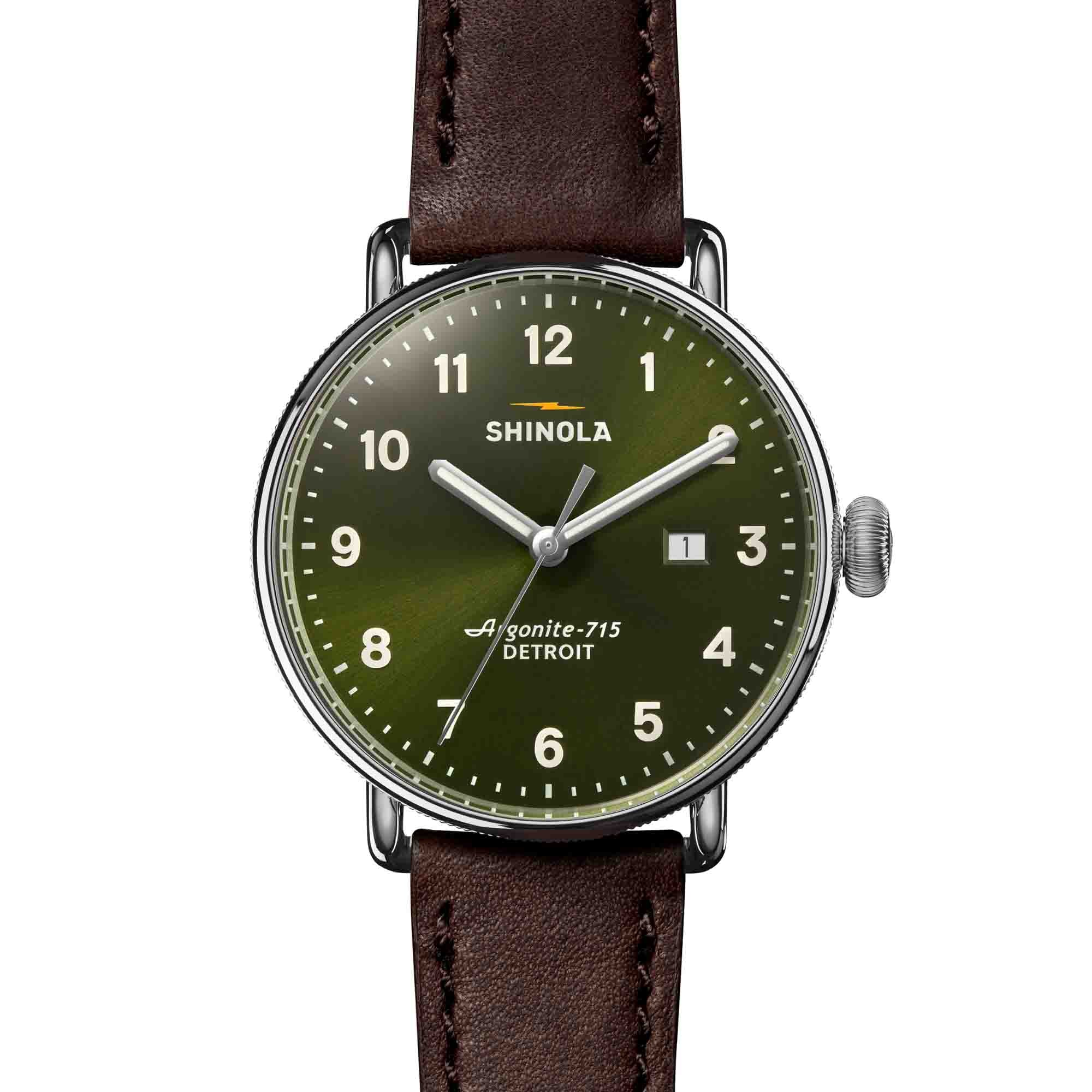 Shinola Canfield 43mm Dark Olive - Image 5