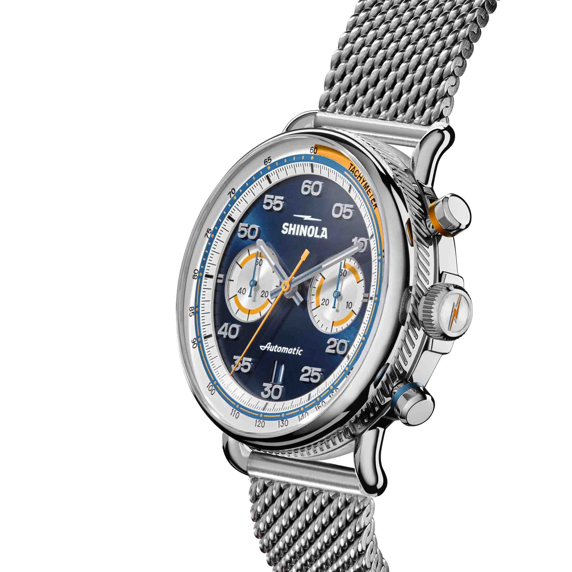 Shinola Canfield Speedway 44mm Automatic Chrono Blue SS - Image 3