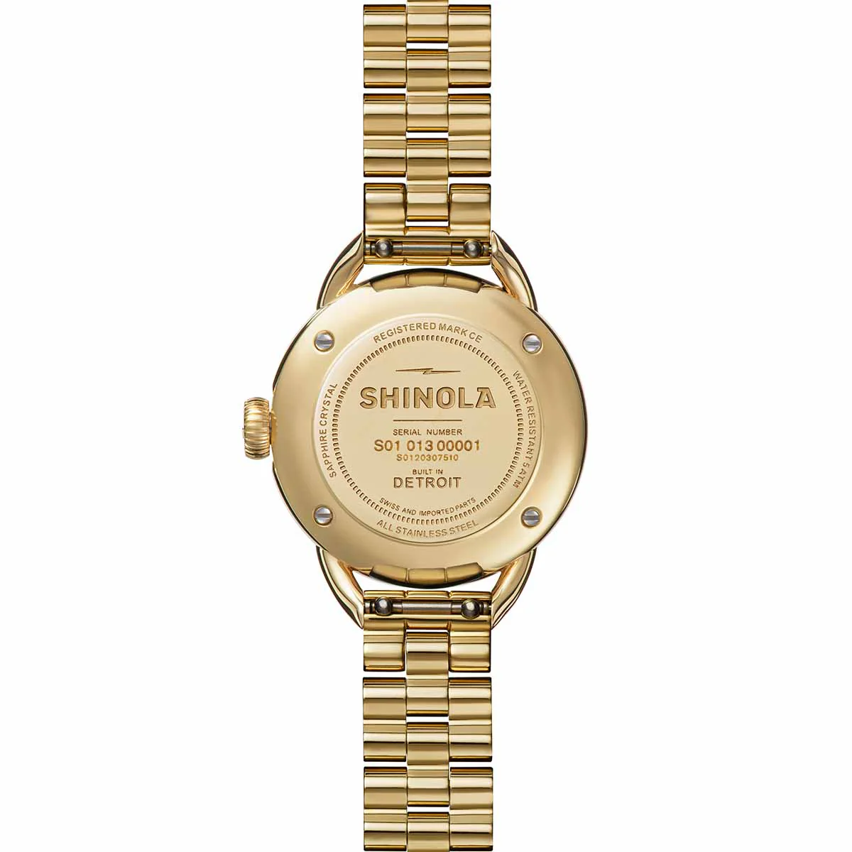 Shinola Runabout 25mm Gold SS Malachite - Image 3