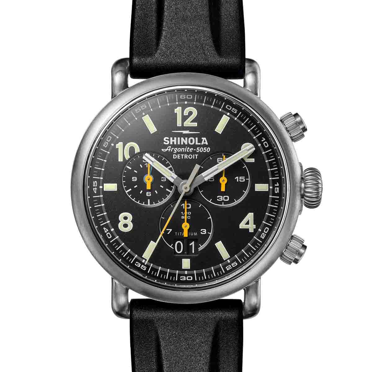 Shinola Runwell Chronograph West Wind 42mm Gift Set Black - Image 2