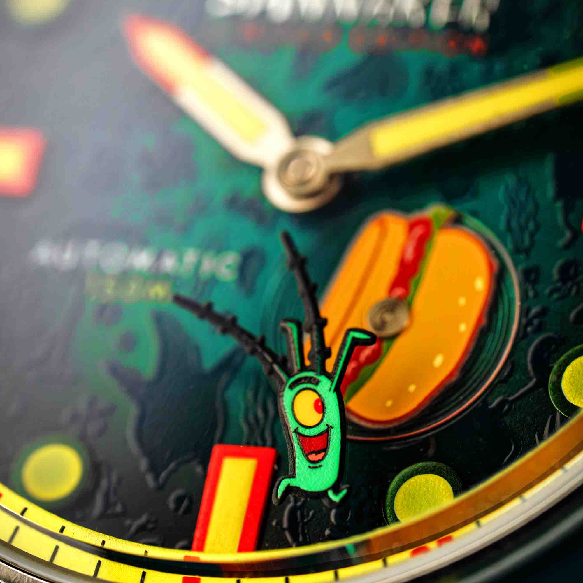 Spinnaker Fleuss Automatic SpongeBob SquarePants Frenemies Plankton Green Limited Edition - Image 12