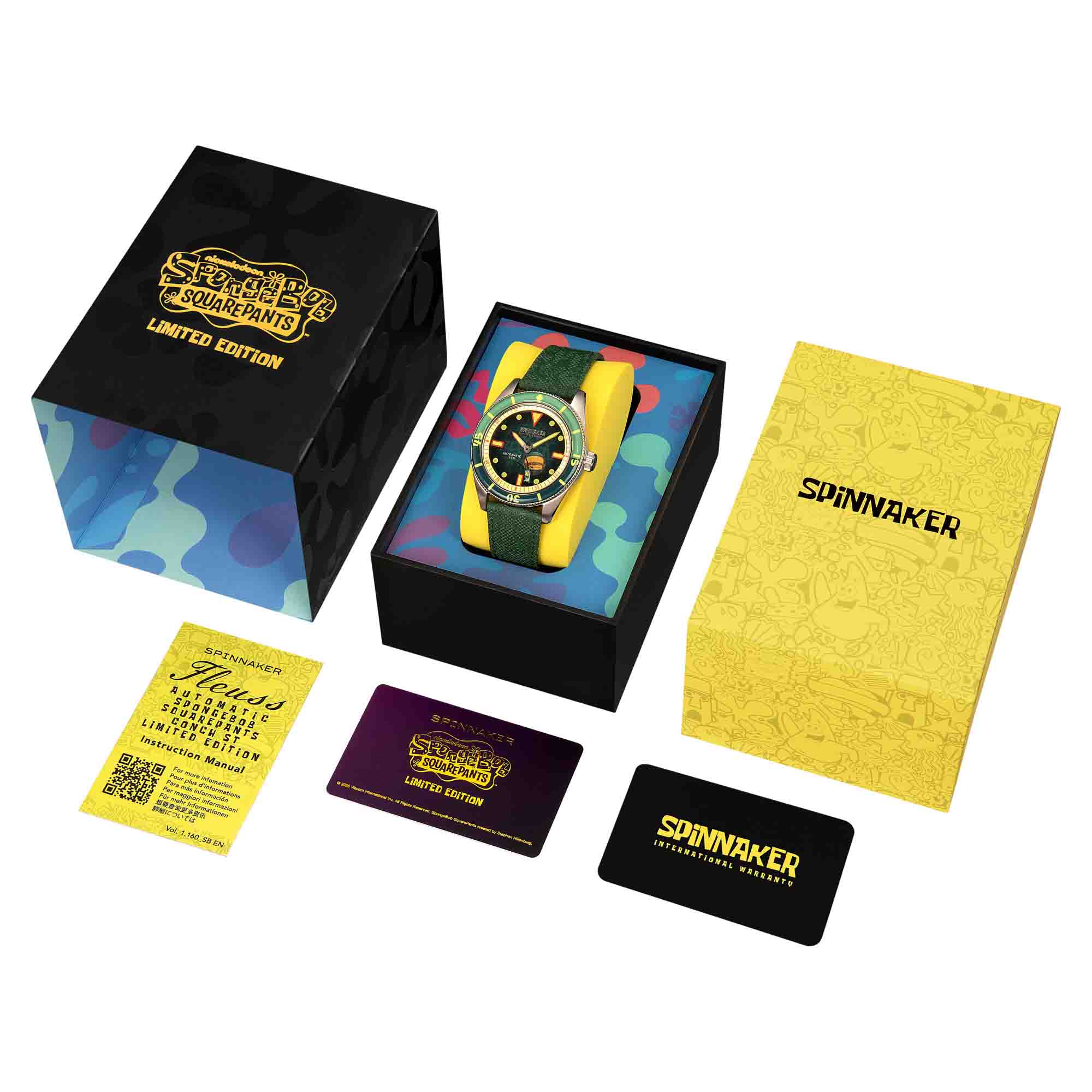 Spinnaker Fleuss Automatic SpongeBob SquarePants Frenemies Plankton Green Limited Edition - Image 14