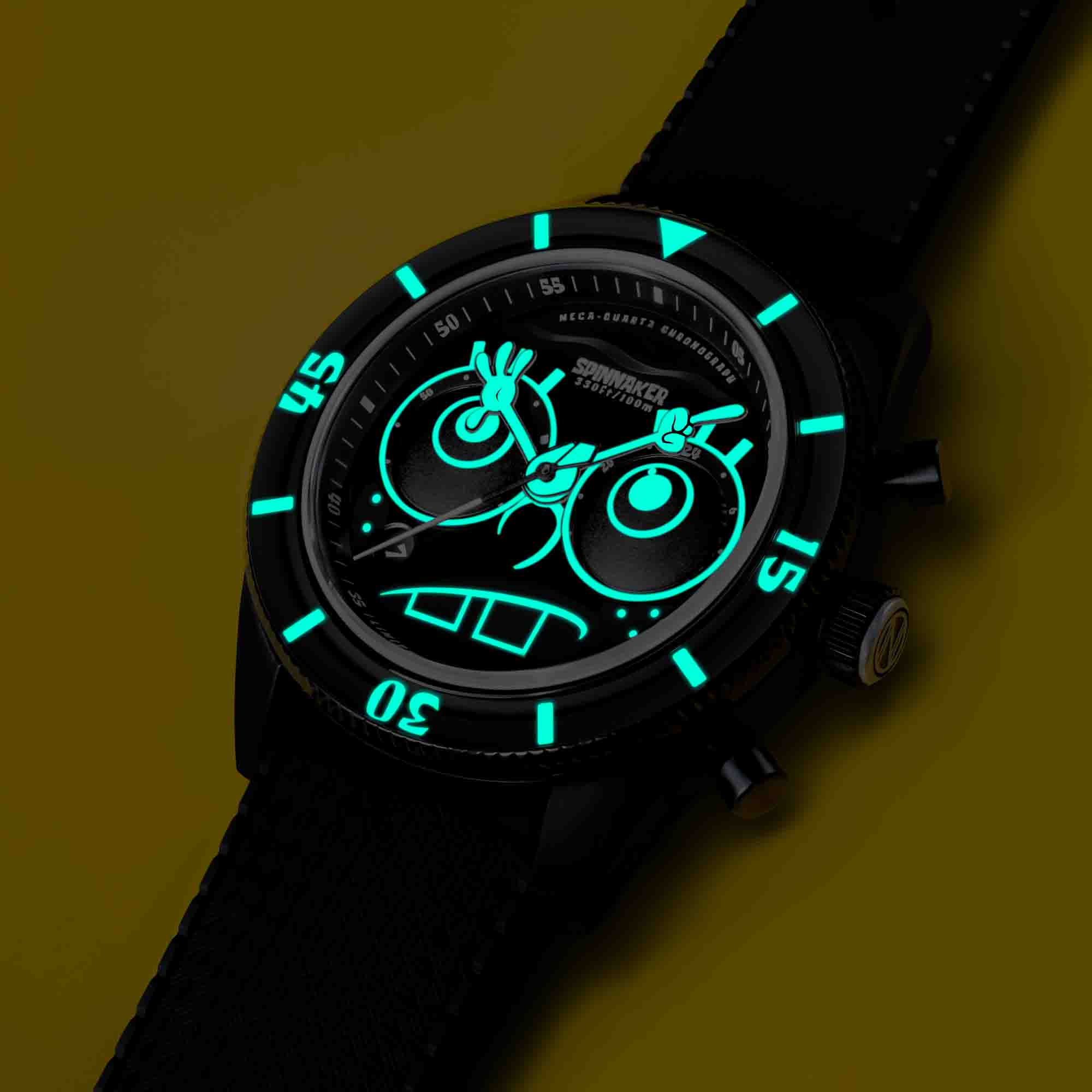 Spinnaker Fleuss Chrono SpongeBob SquarePants Eyedial Black Limited Edition - Image 4