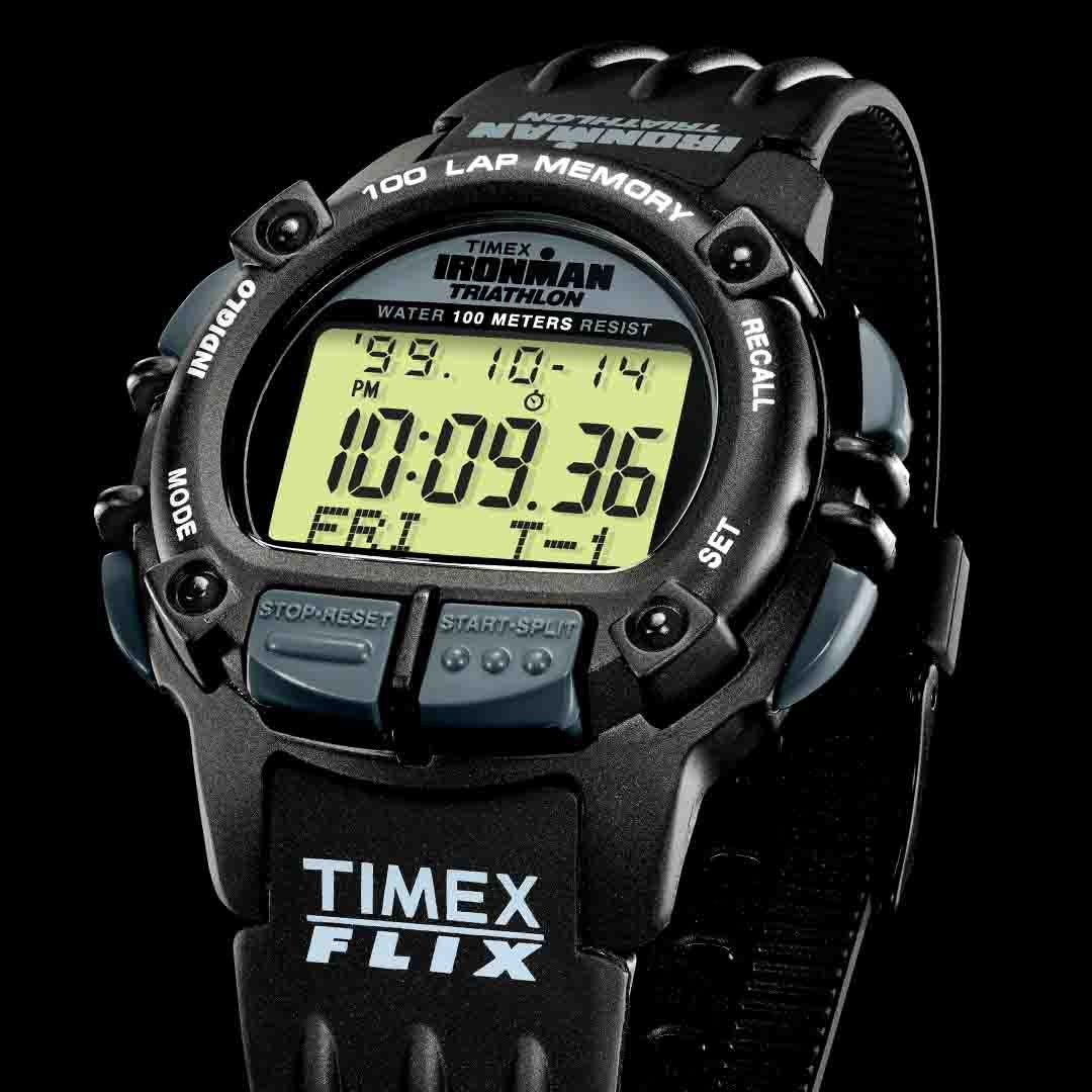 Timex Ironman Flix 100 Lap Digital 42mm Black - Image 11