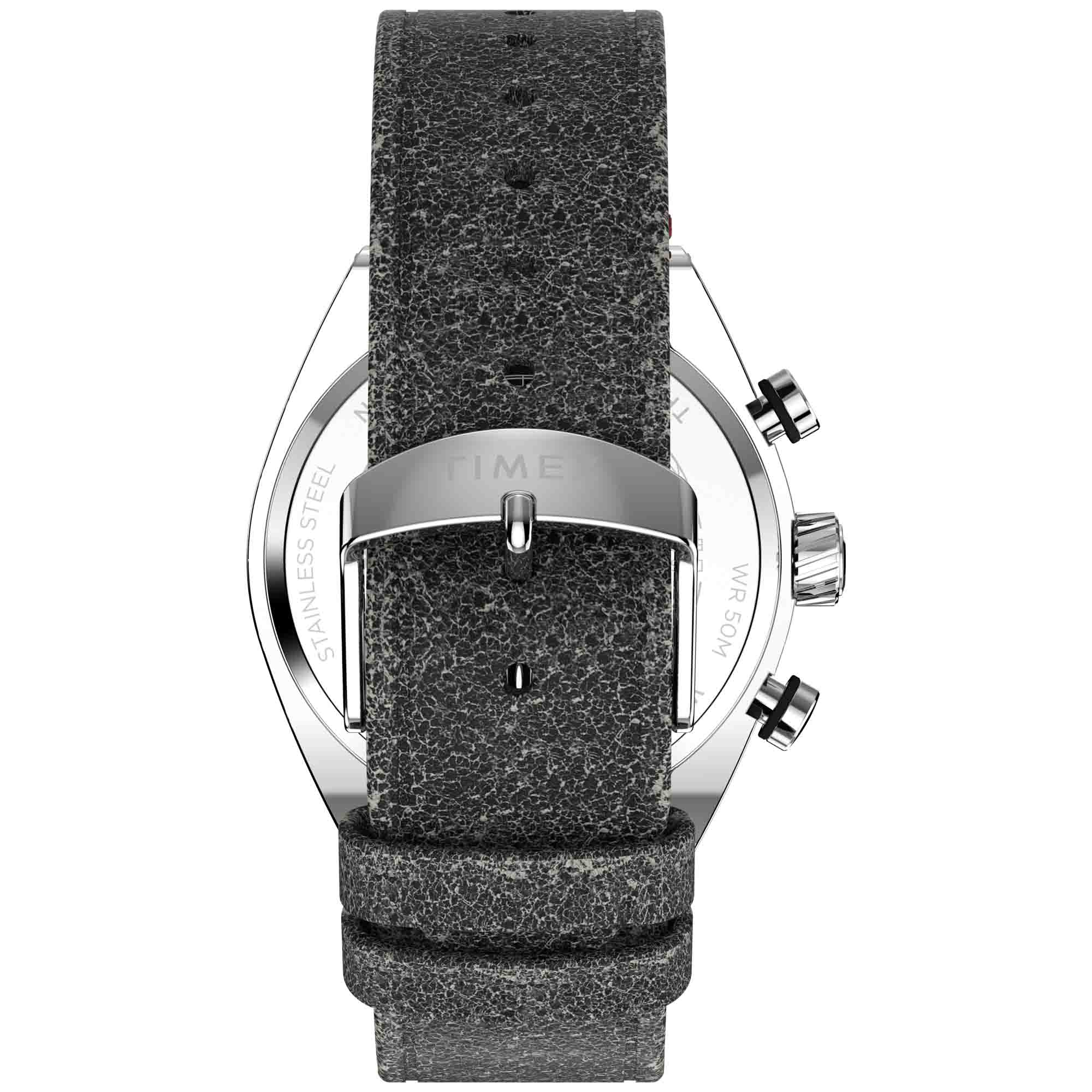 Timex Legacy Tonneau Chronograph 42mm Silver Black - Image 5