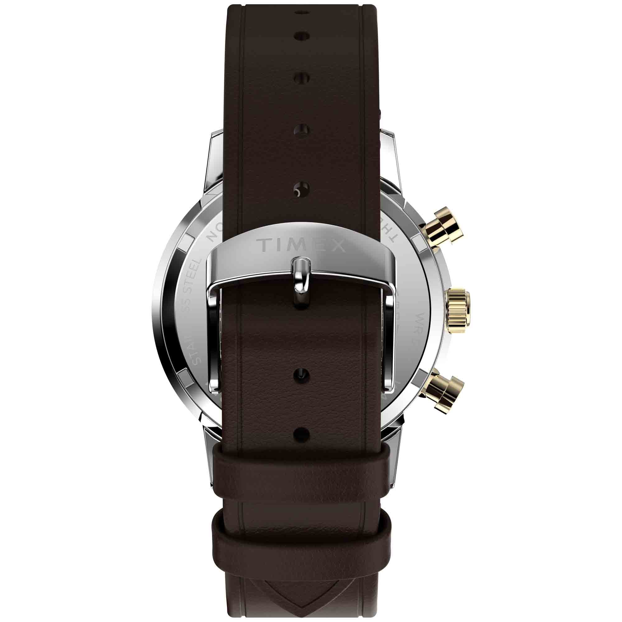 Timex Marlin Chronograph Tachymeter 40mm Blue Brown - Image 10